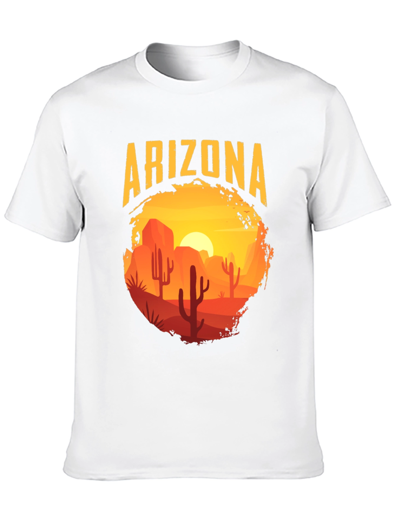 Arizona Desert Scene Graphic Tee - Black