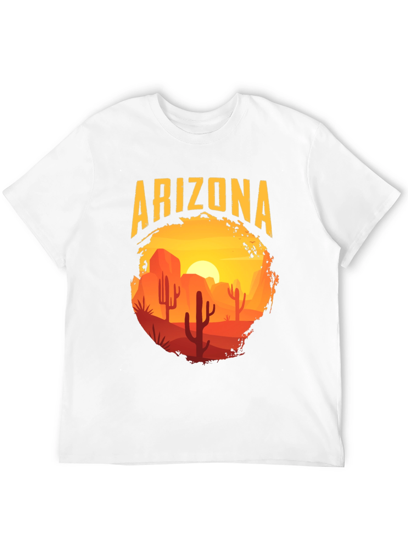Arizona Desert Scene Graphic Tee - Black