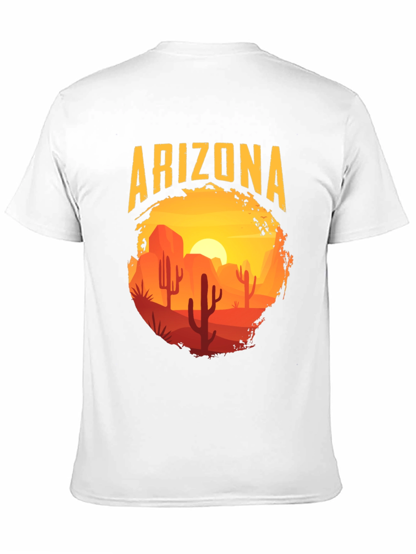 Arizona Desert Scene Graphic Tee - Black