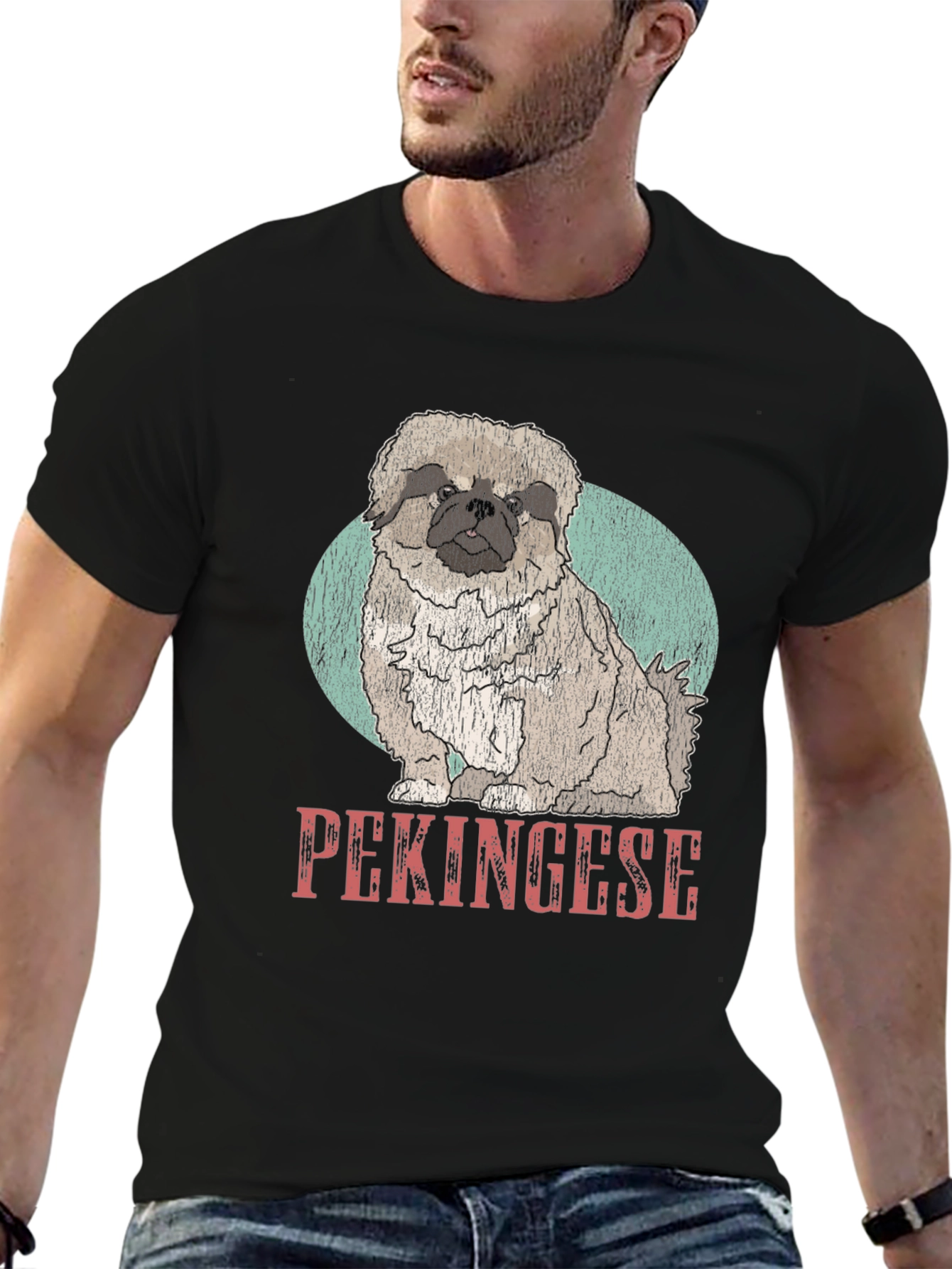 Pekingese Dog Graphic Tee - Cool Pet Lover Shirt