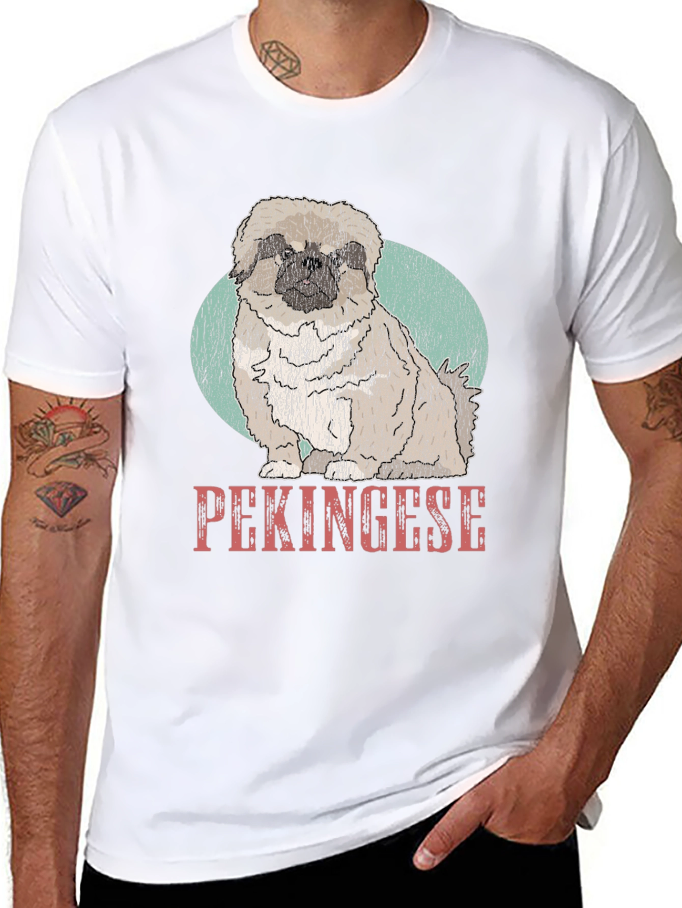 Pekingese Dog Graphic Tee - Cool Pet Lover Shirt