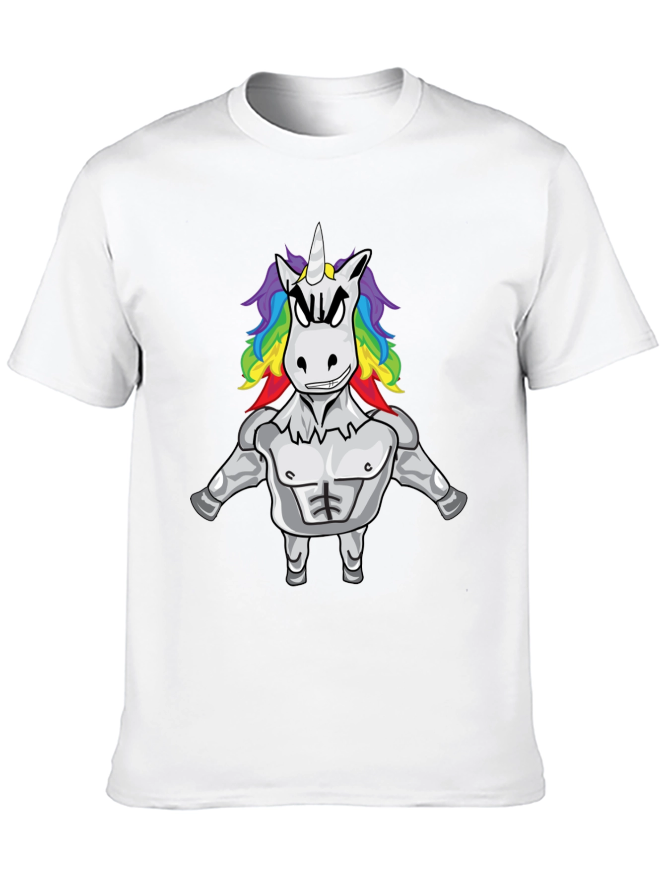Unicorn Bodybuilder Black T-Shirt