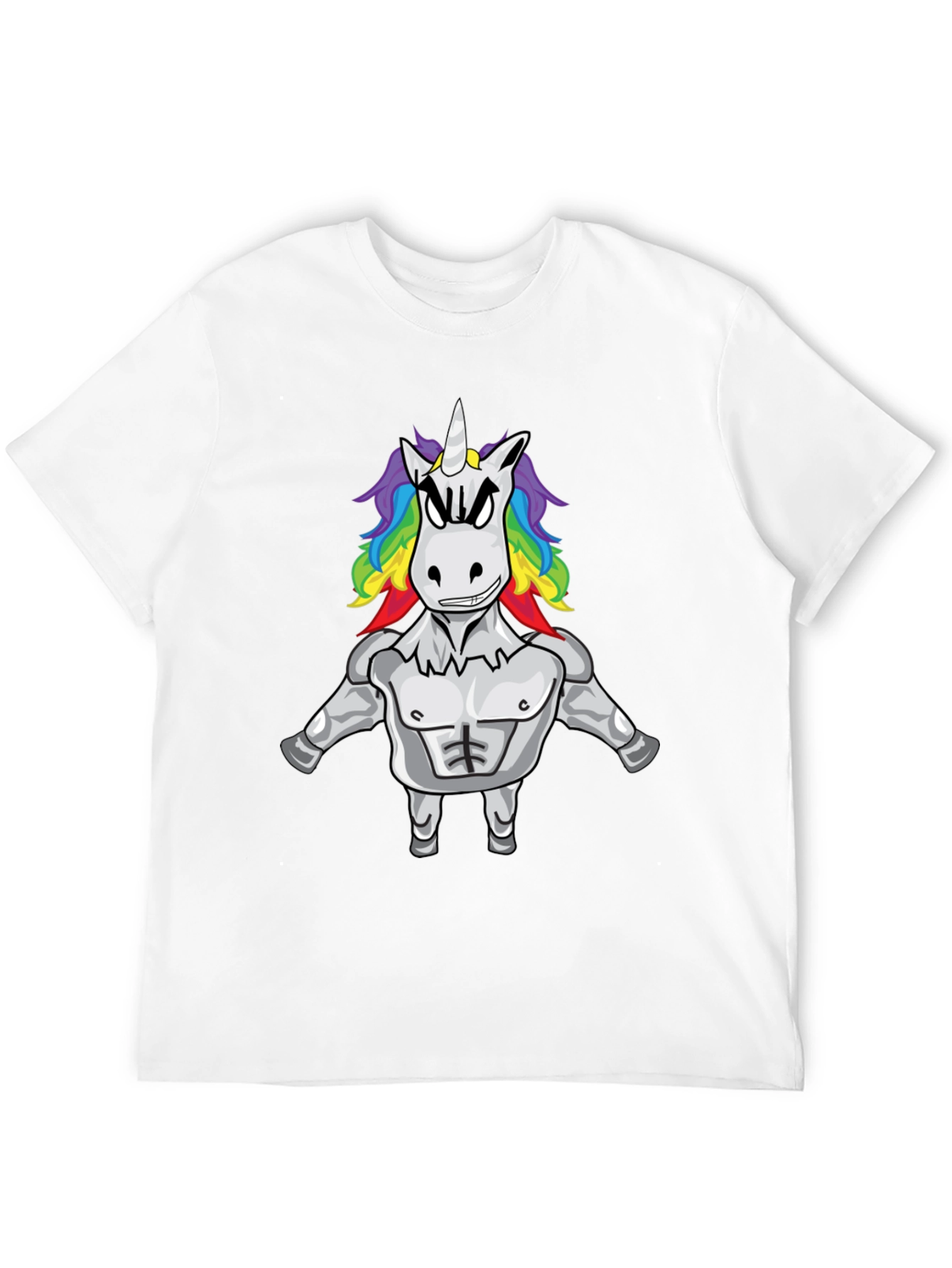Unicorn Bodybuilder Black T-Shirt
