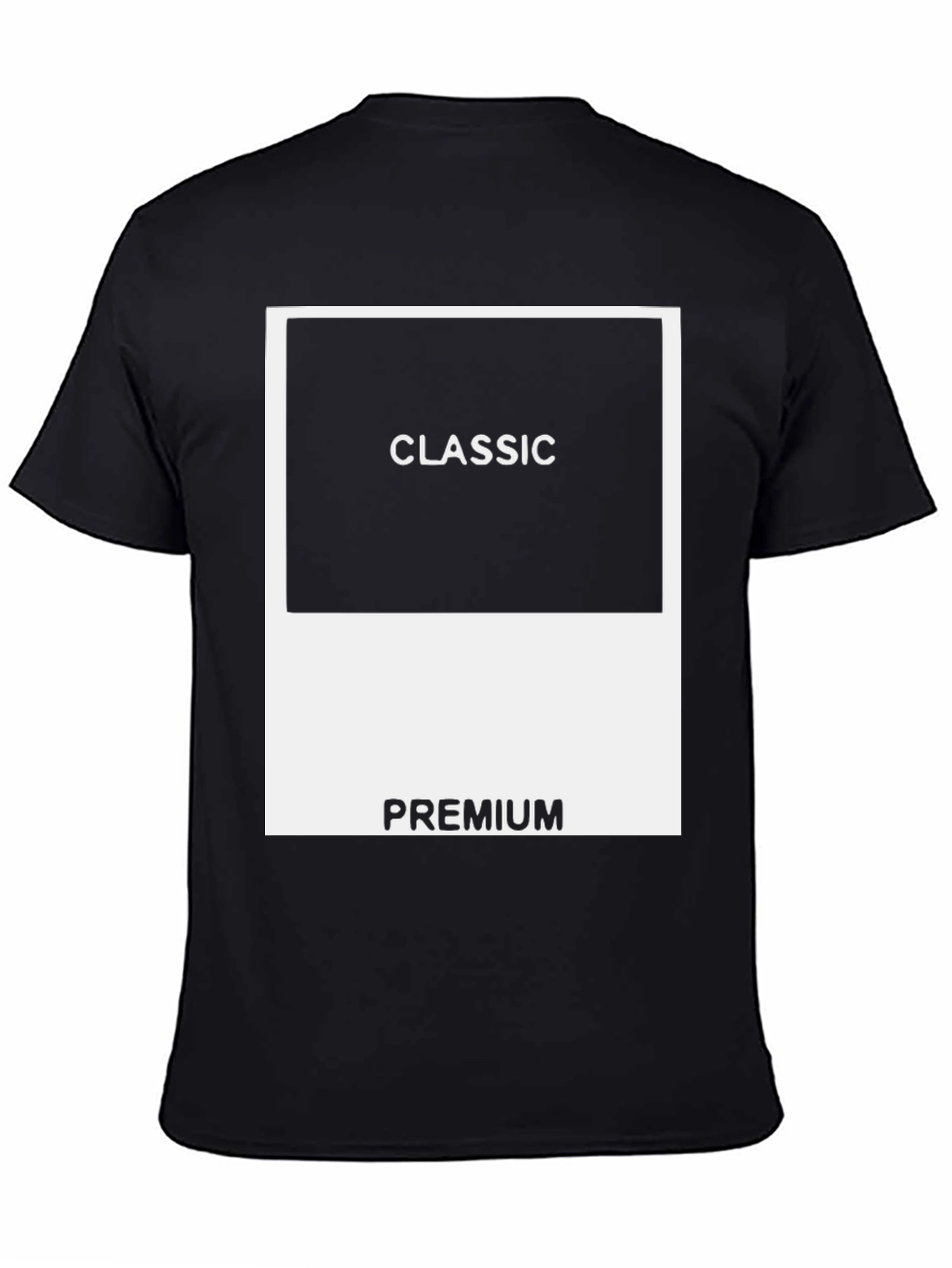 Classic Premium Graphic Print Black T-Shirt