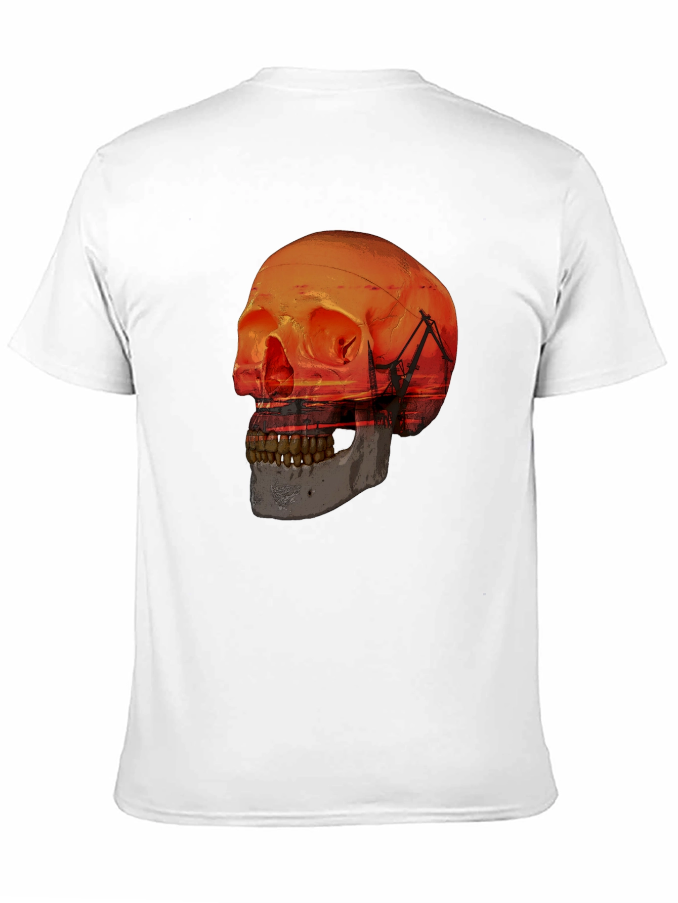 Sunset Skull Graphic T-Shirt - Unique Design