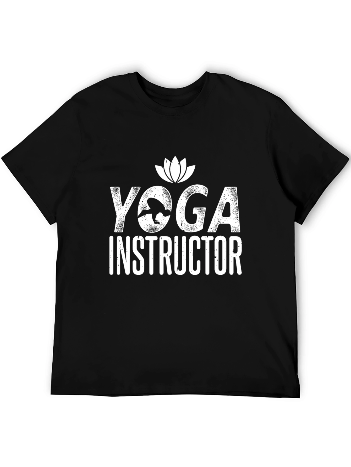 Yoga Instructor Graphic Tee - Black Cotton