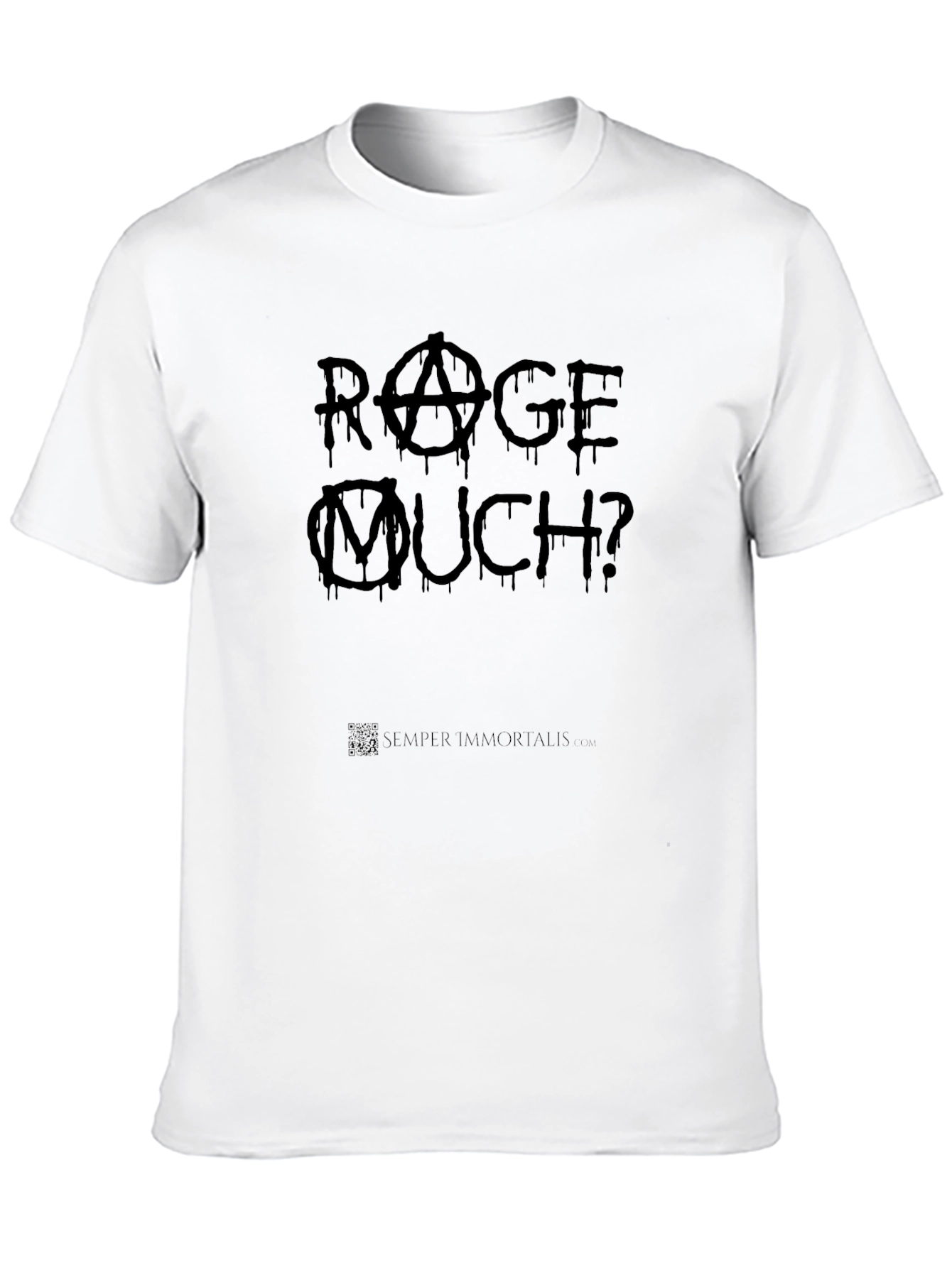 Rage Much? Black Graphic T-Shirt