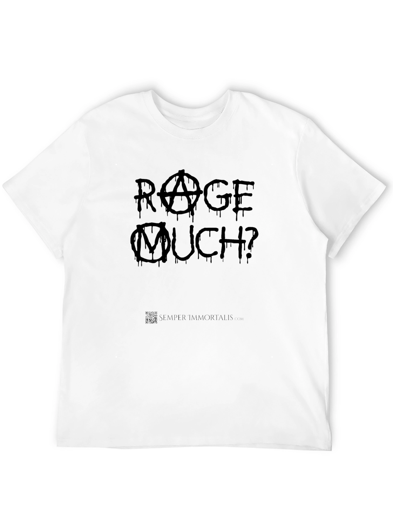 Rage Much? Black Graphic T-Shirt