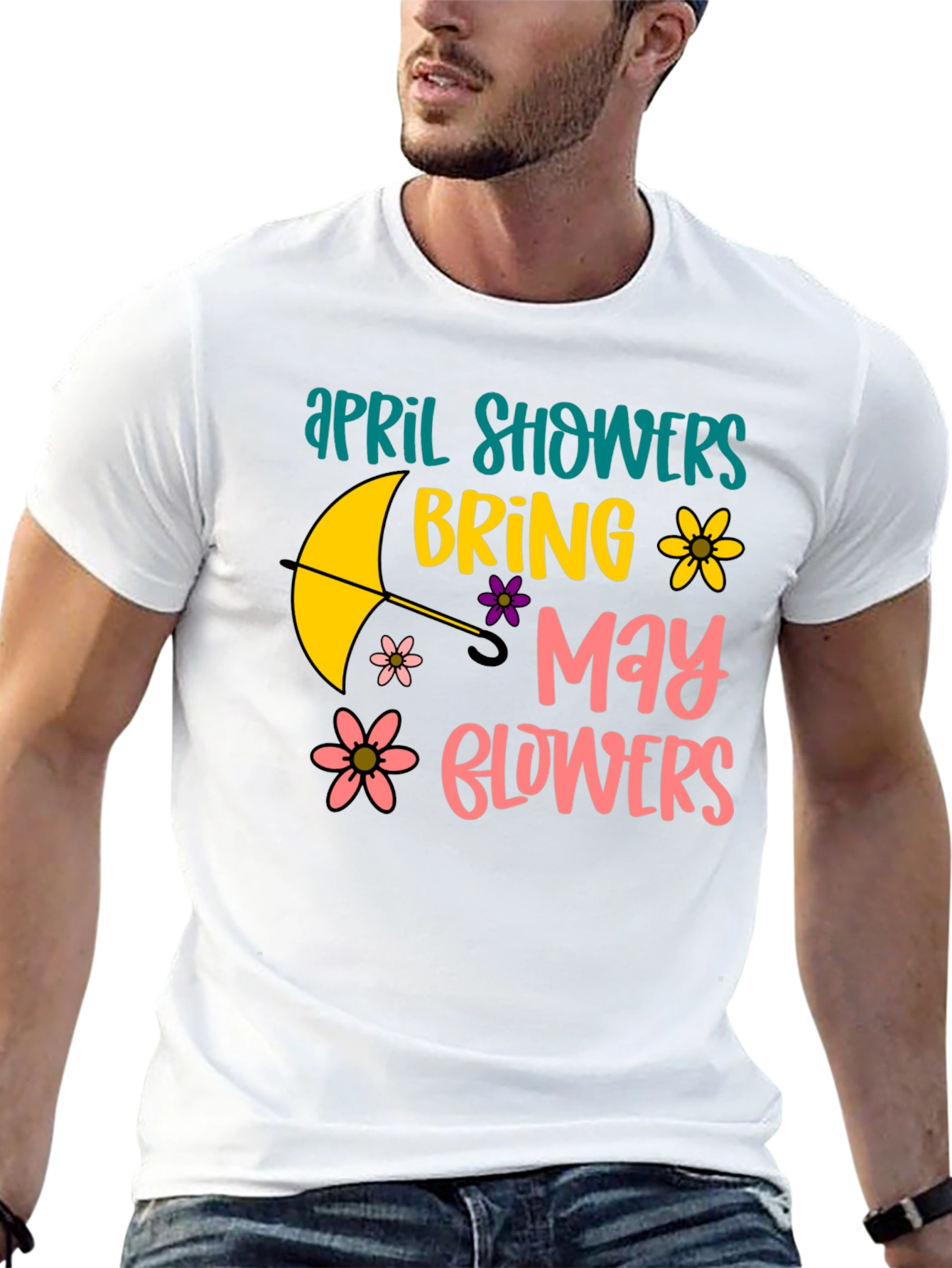 April Showers Bring May Flowers Graphic Tee