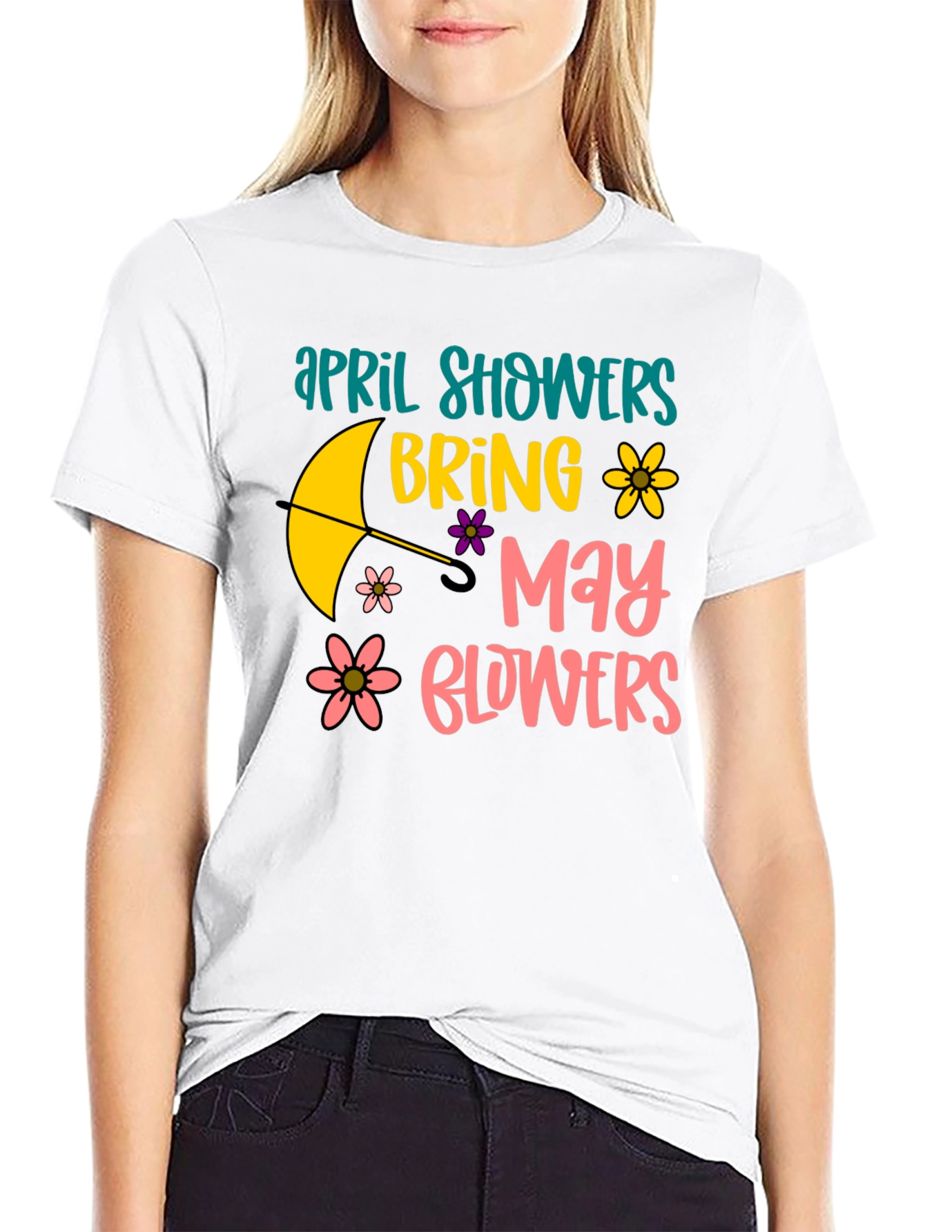 April Showers Bring May Flowers Graphic Tee