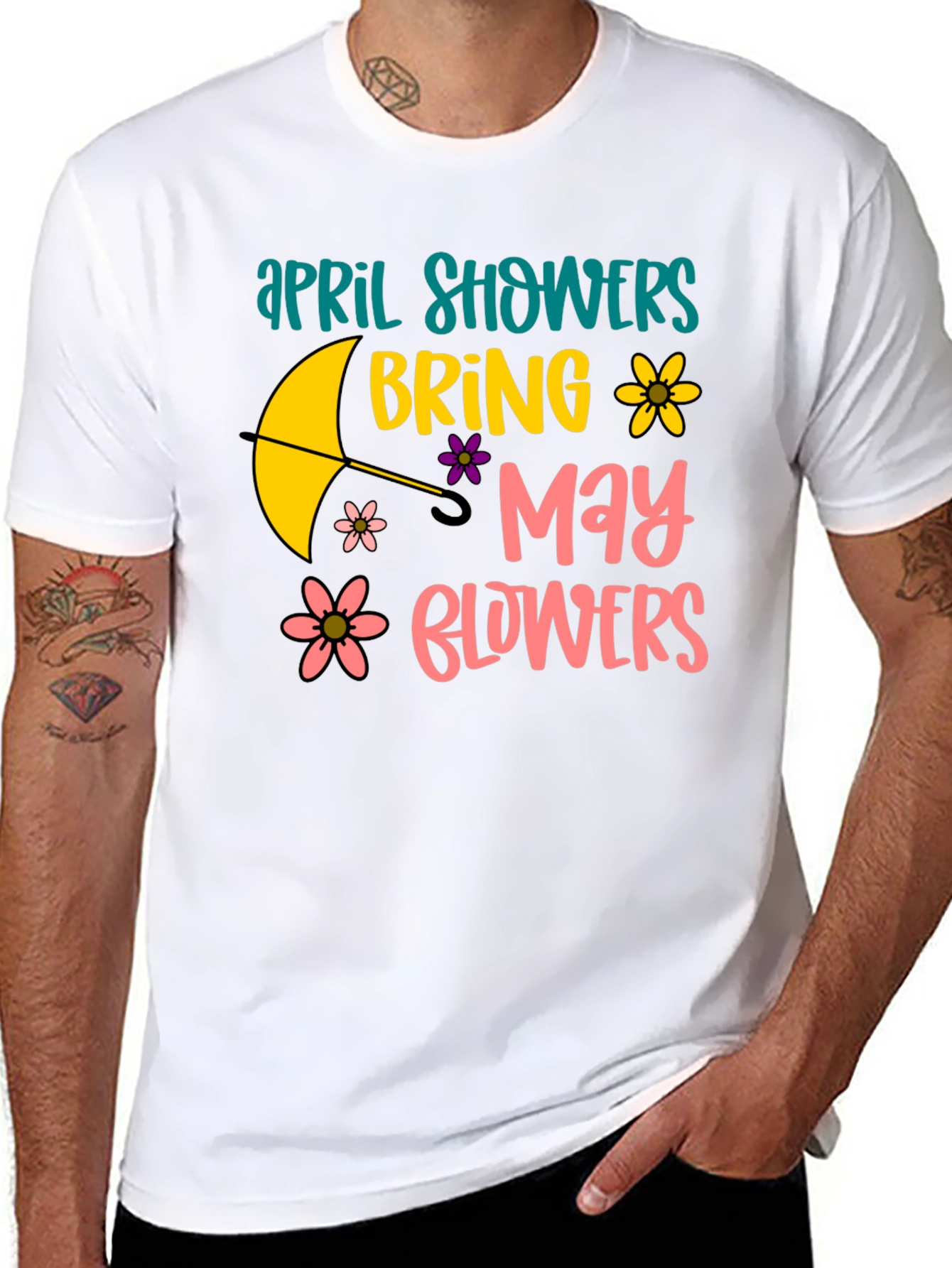April Showers Bring May Flowers Graphic Tee