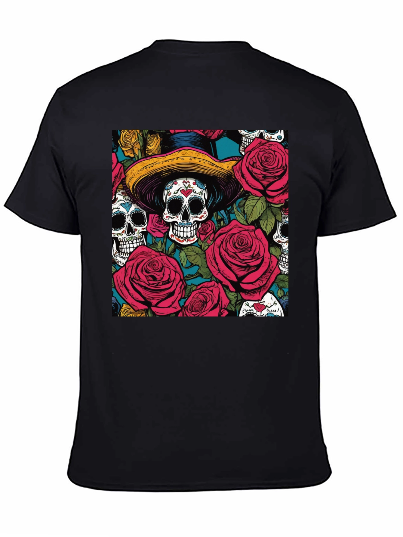 Sugar Skull & Roses Graphic Tee