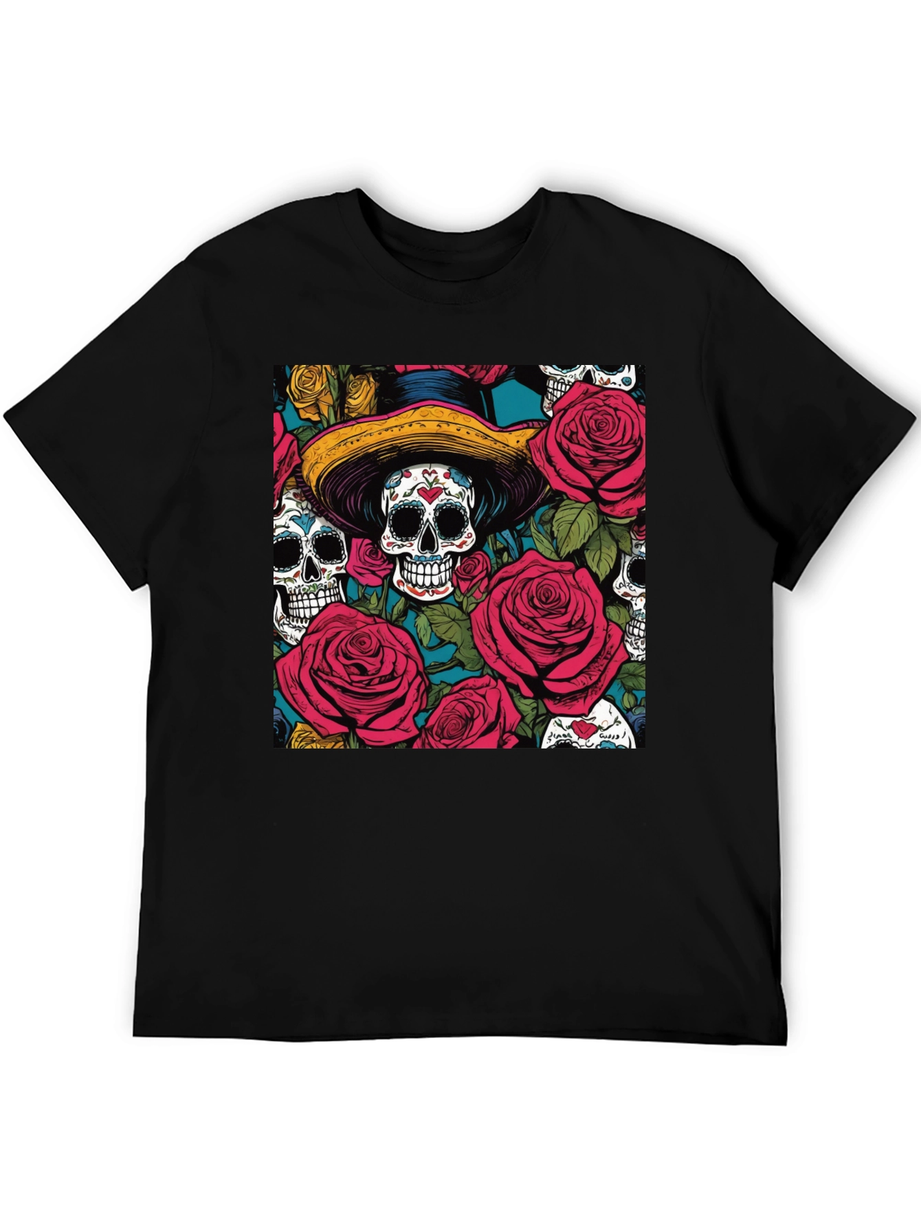 Sugar Skull & Roses Graphic Tee
