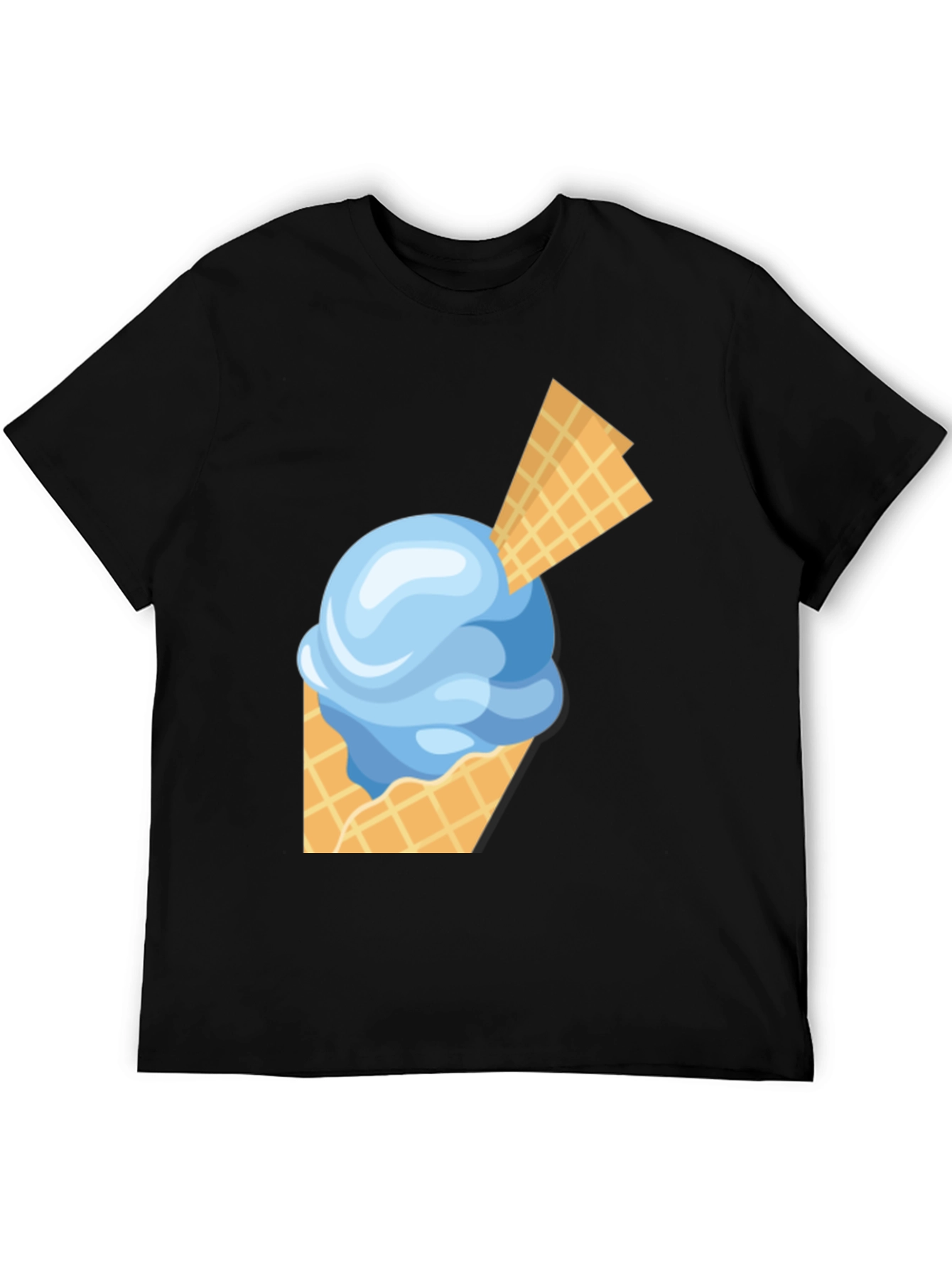 Ice Cream Cone Graphic Tee - Fun Novelty Shirt