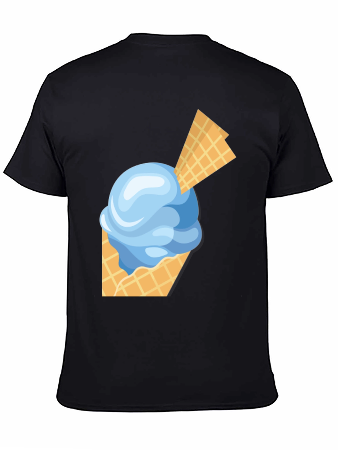 Ice Cream Cone Graphic Tee - Fun Novelty Shirt