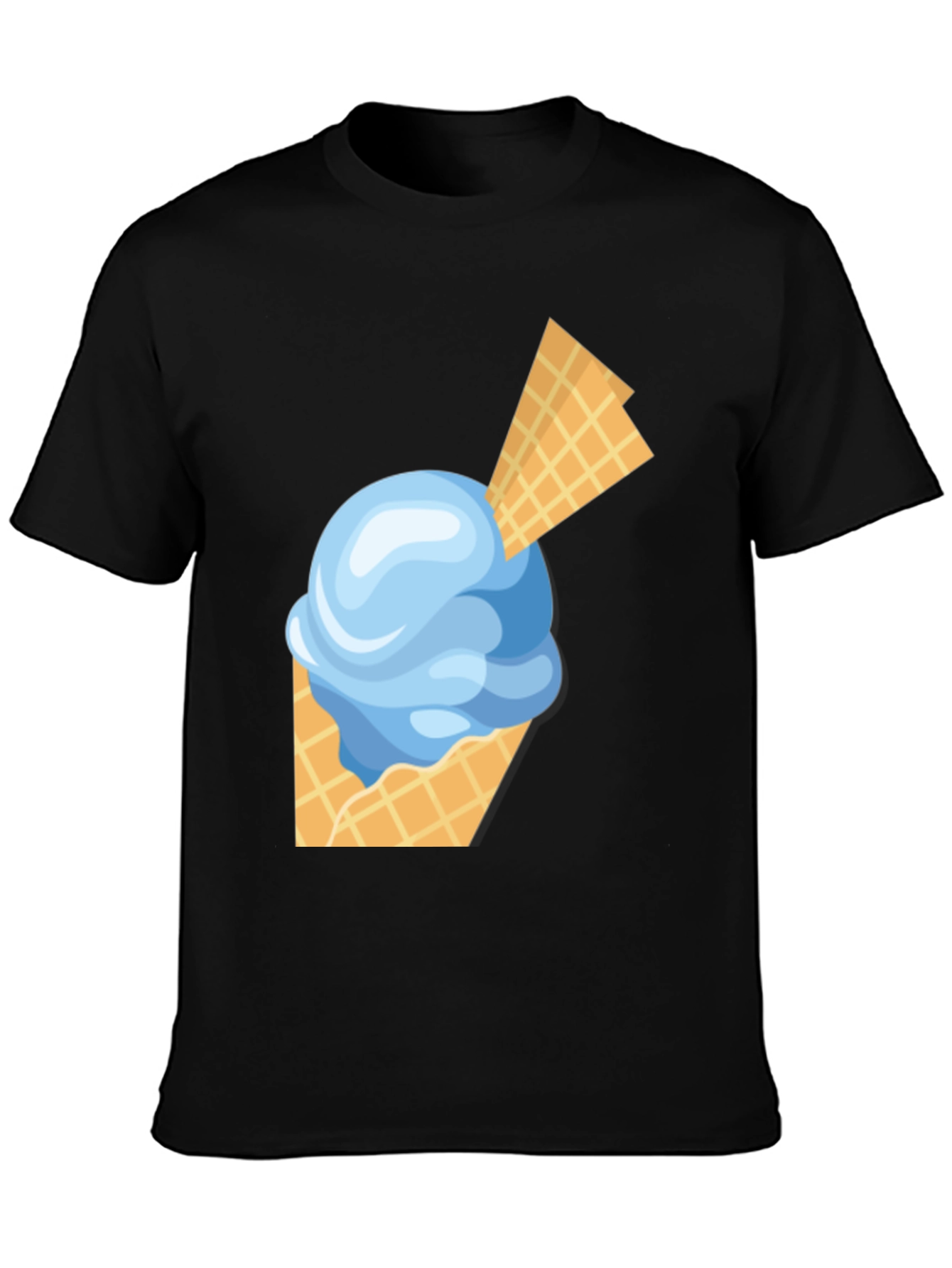 Ice Cream Cone Graphic Tee - Fun Novelty Shirt