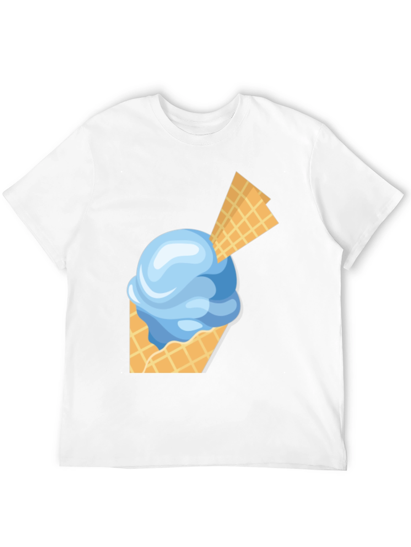 Ice Cream Cone Graphic Tee - Fun Novelty Shirt
