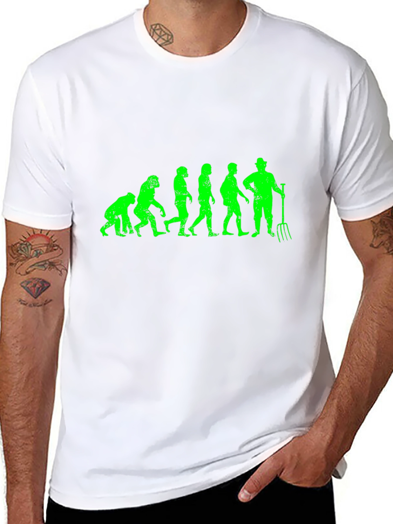 Evolution of Farmer T-Shirt - Funny Graphic Tee