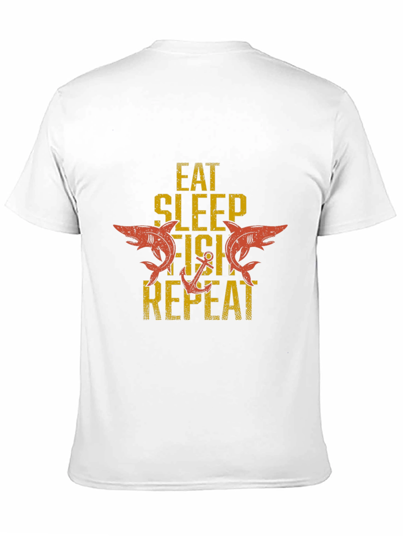 Eat Sleep Fish Repeat Graphic T-Shirt