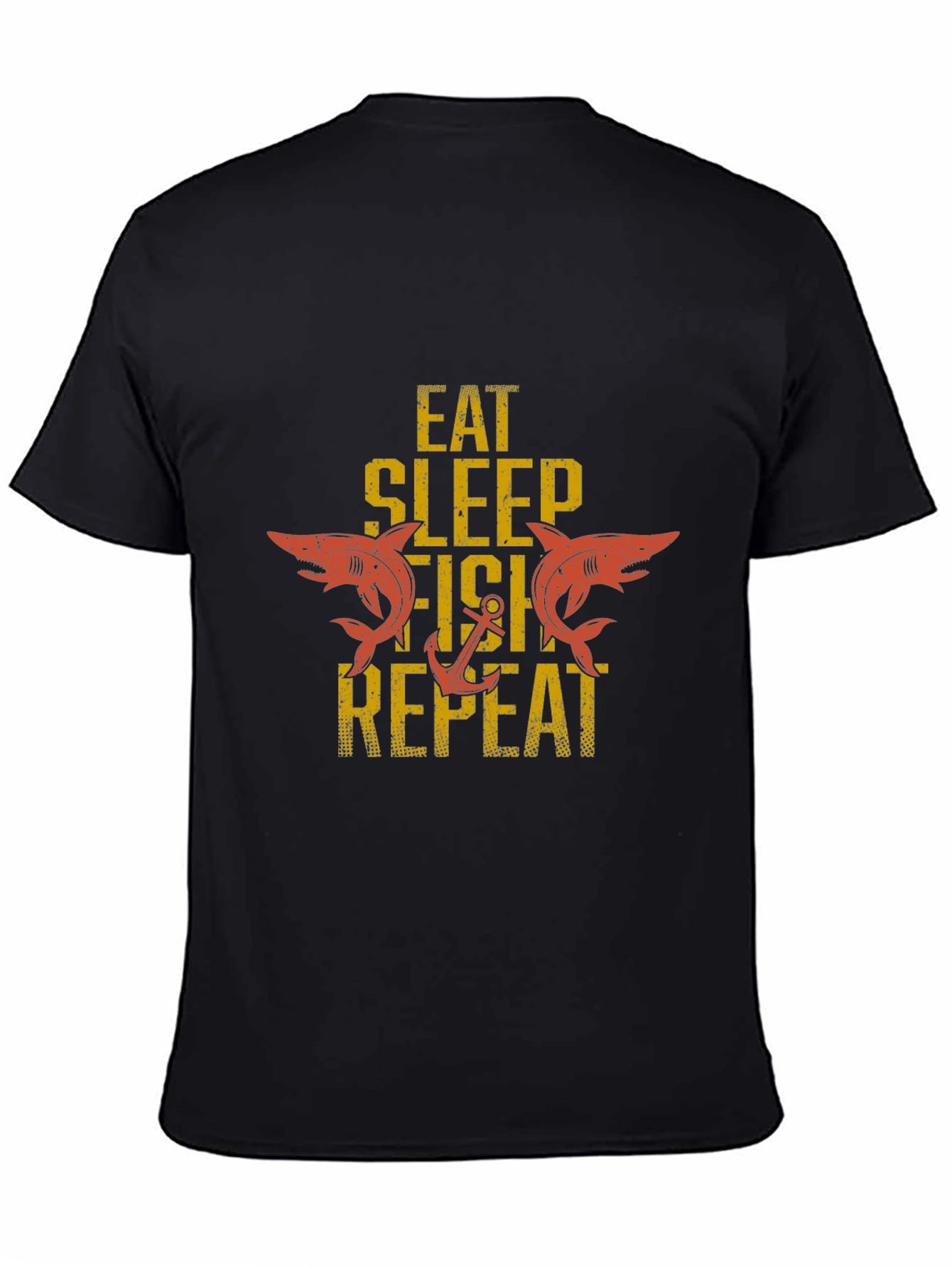 Eat Sleep Fish Repeat Graphic T-Shirt