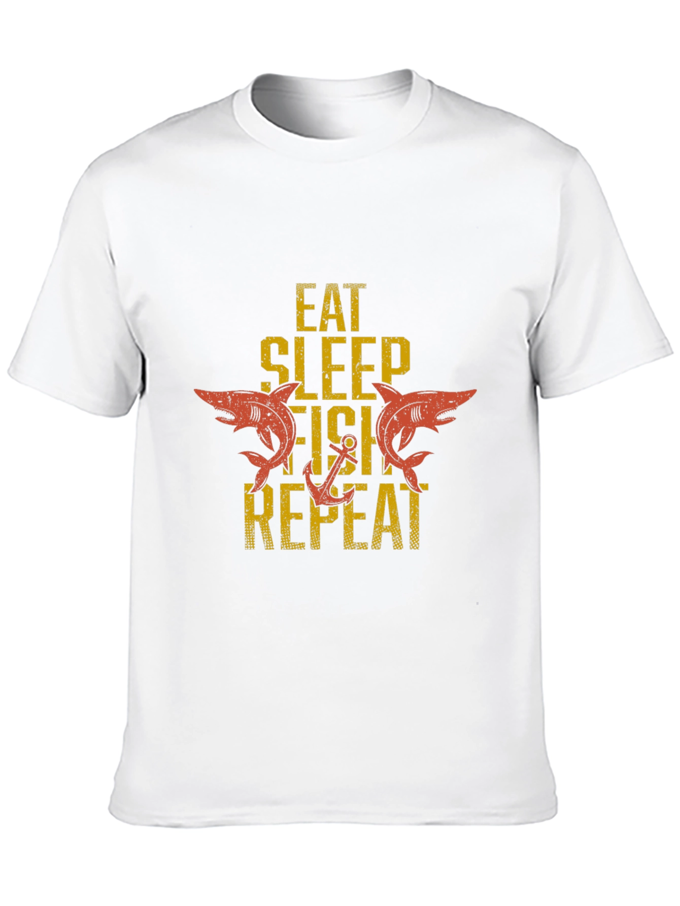 Eat Sleep Fish Repeat Graphic T-Shirt