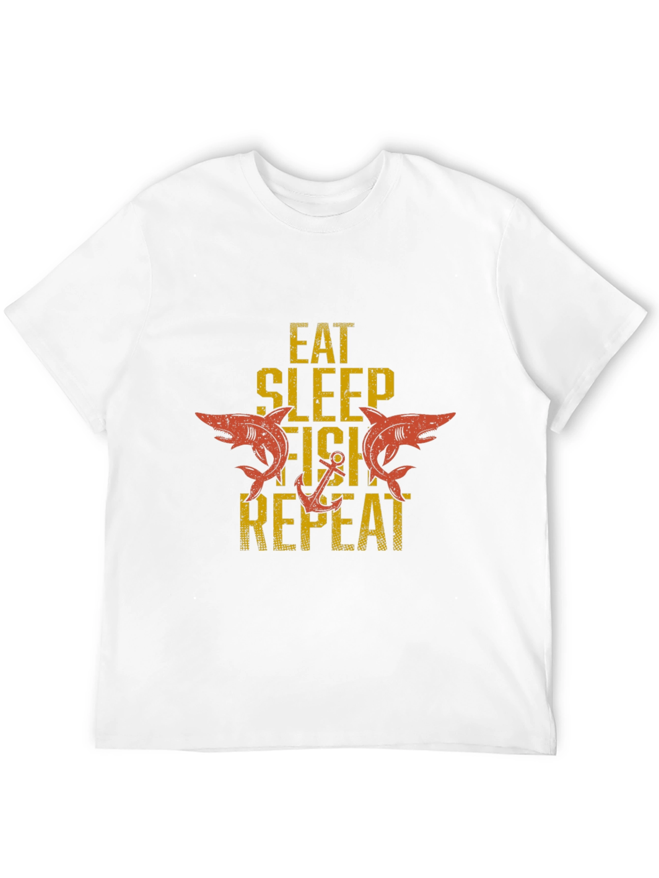 Eat Sleep Fish Repeat Graphic T-Shirt