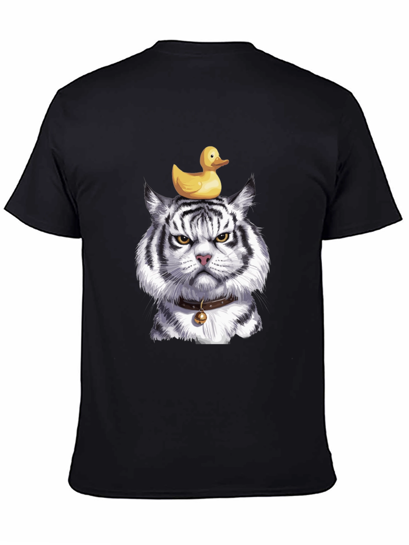 Tiger with Duck on Head Graphic Tee