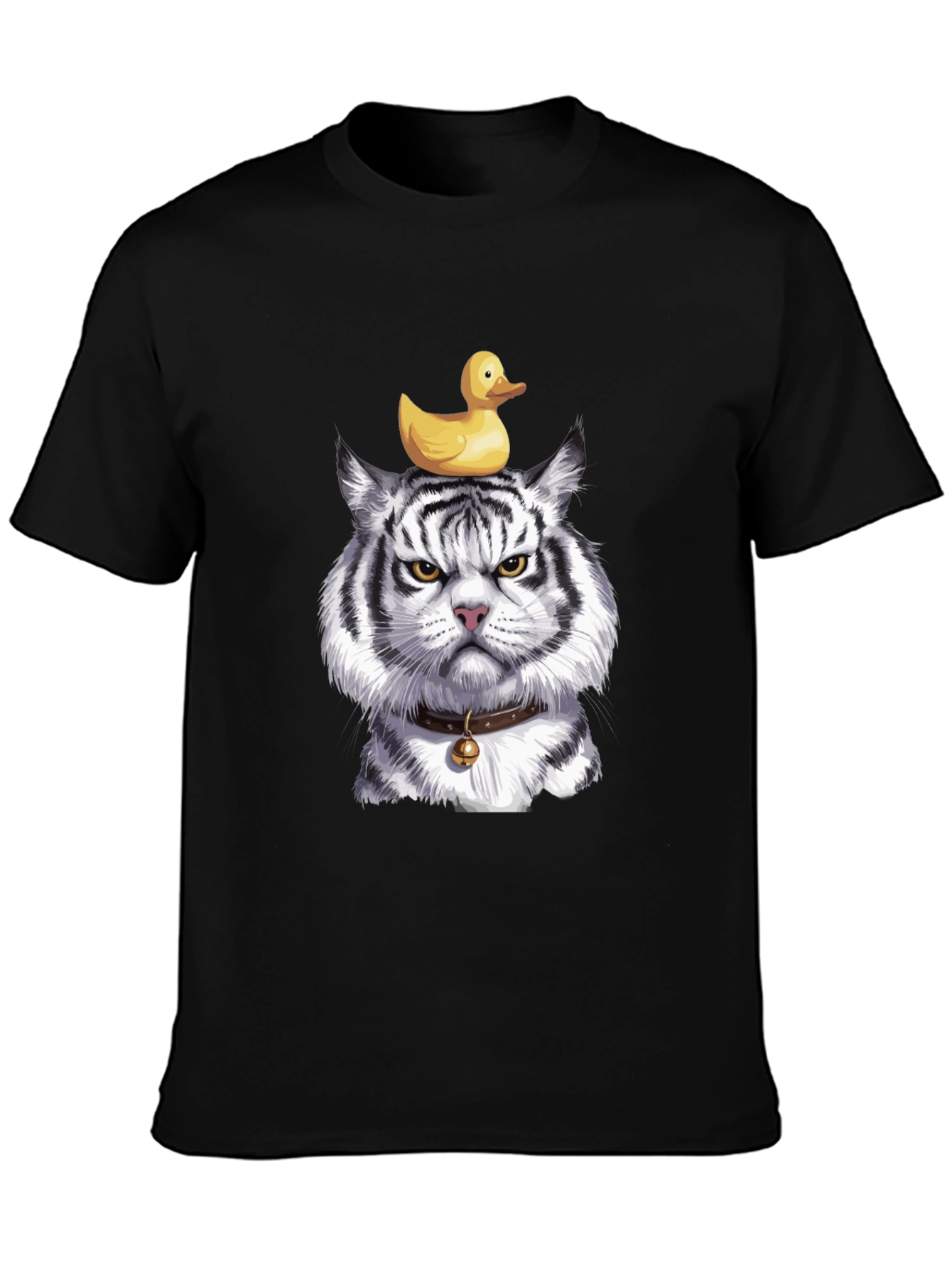 Tiger with Duck on Head Graphic Tee
