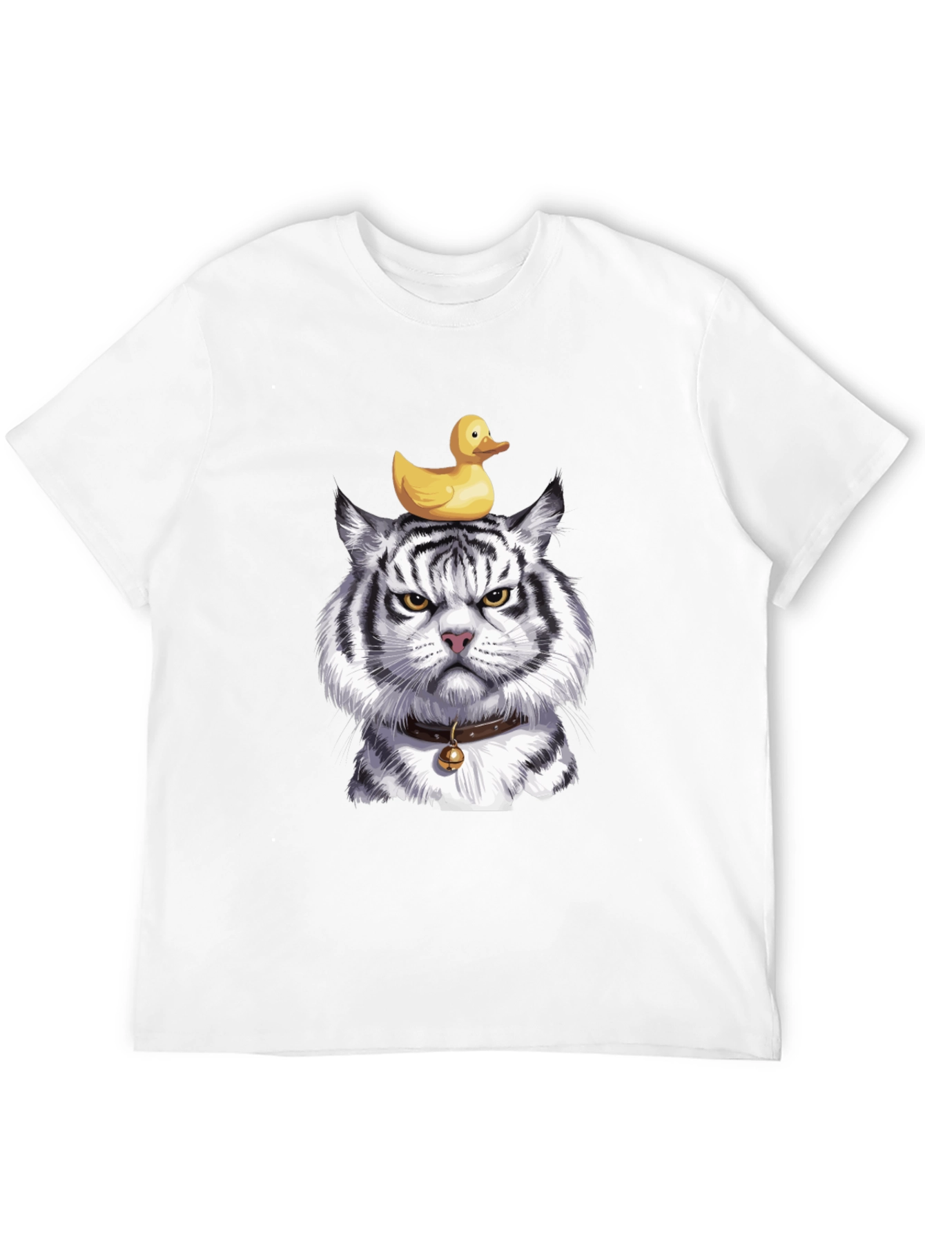 Tiger with Duck on Head Graphic Tee