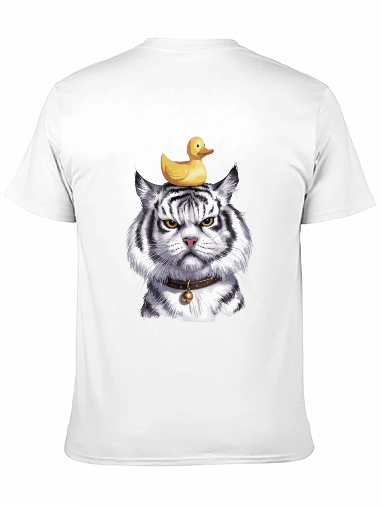 Tiger with Duck on Head Graphic Tee