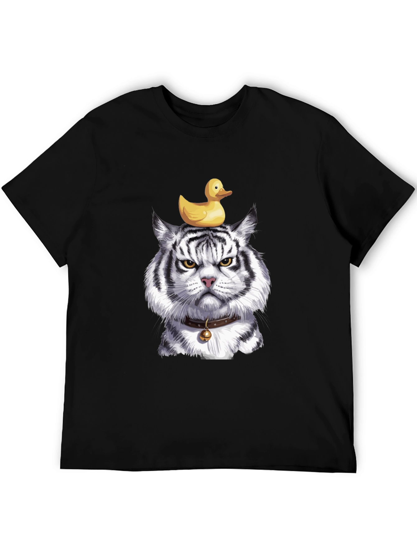 Tiger with Duck on Head Graphic Tee