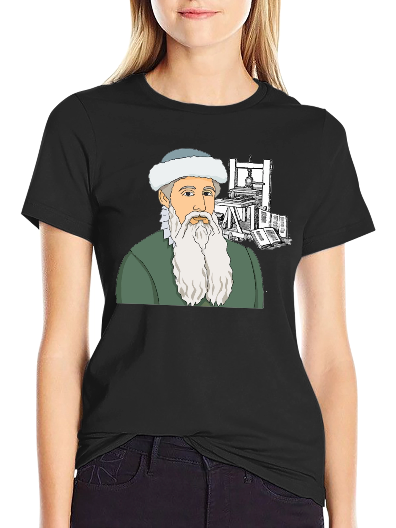 Gutenberg T-Shirt: Printing Press History Tee