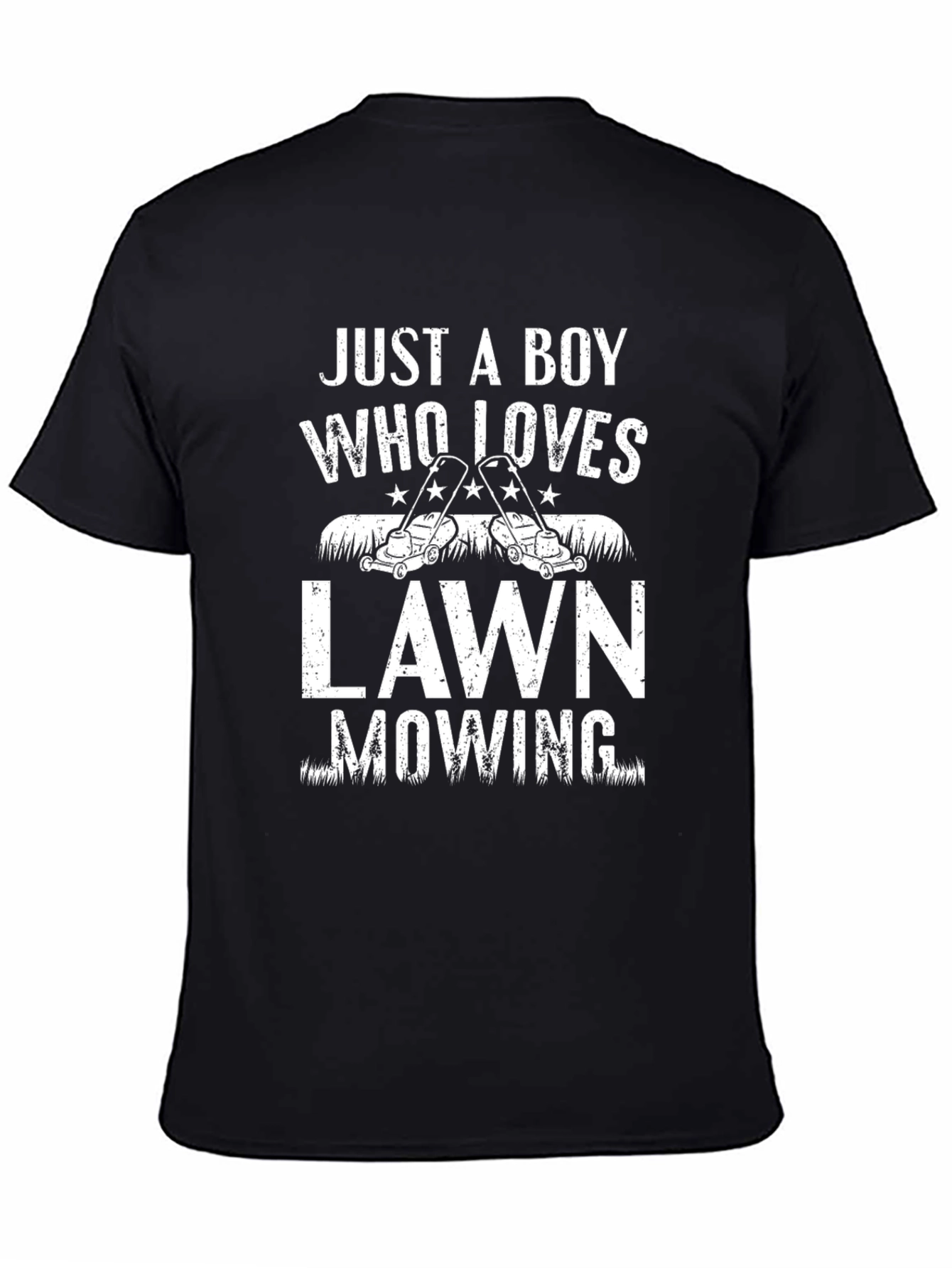 Just a Boy Who Loves Lawn Mowing T-Shirt