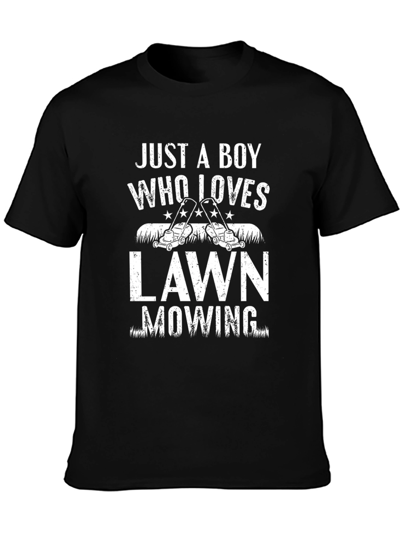 Just a Boy Who Loves Lawn Mowing T-Shirt