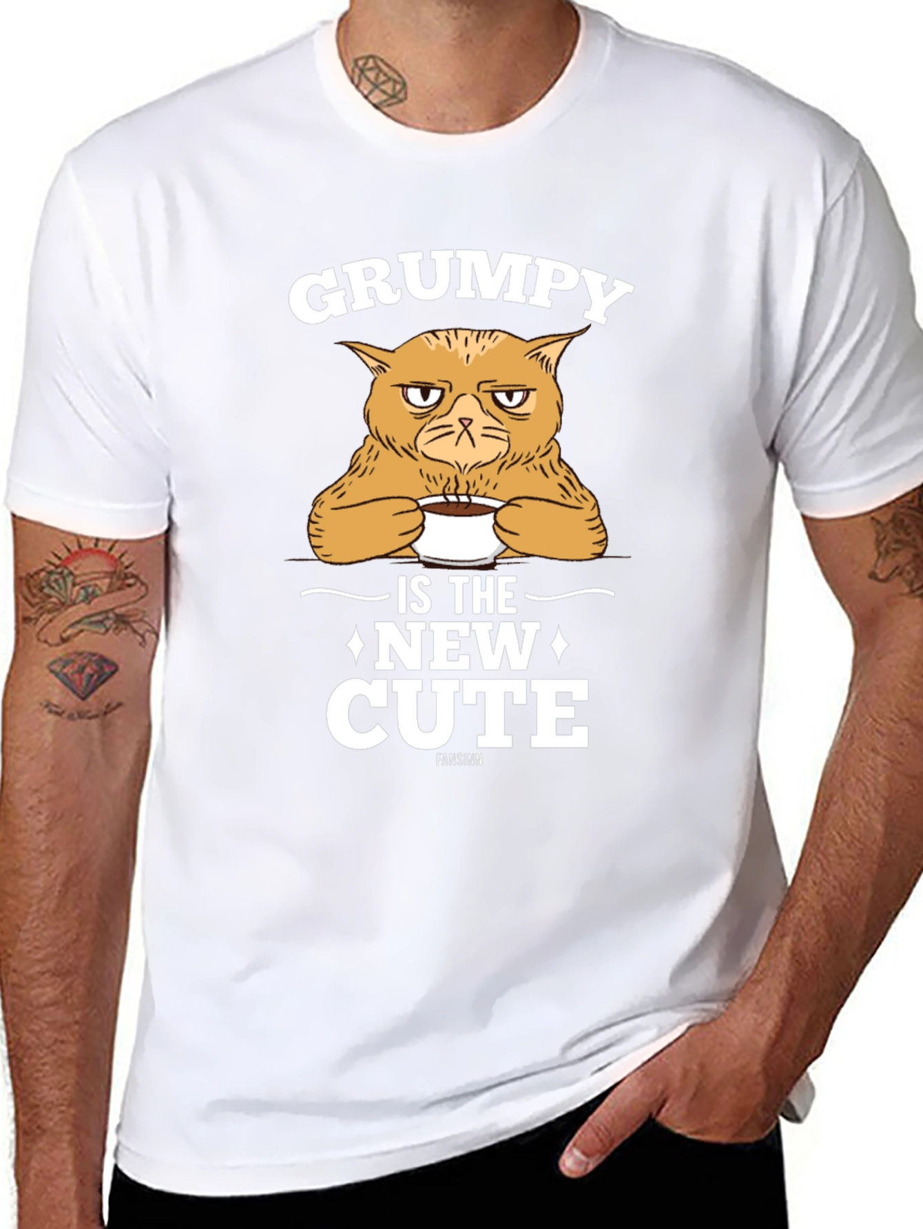 Grumpy Cat T-Shirt - New Cute Black Tee