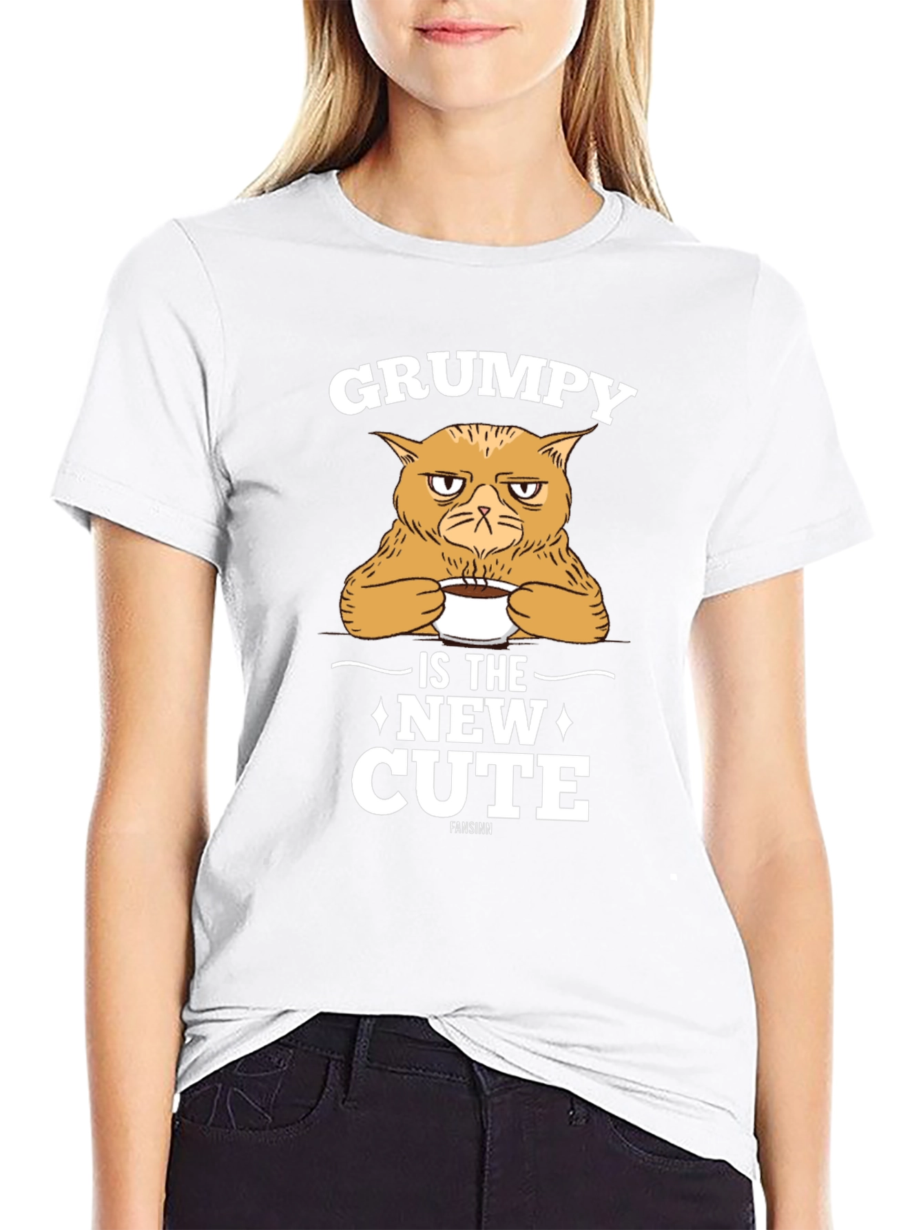 Grumpy Cat T-Shirt - New Cute Black Tee