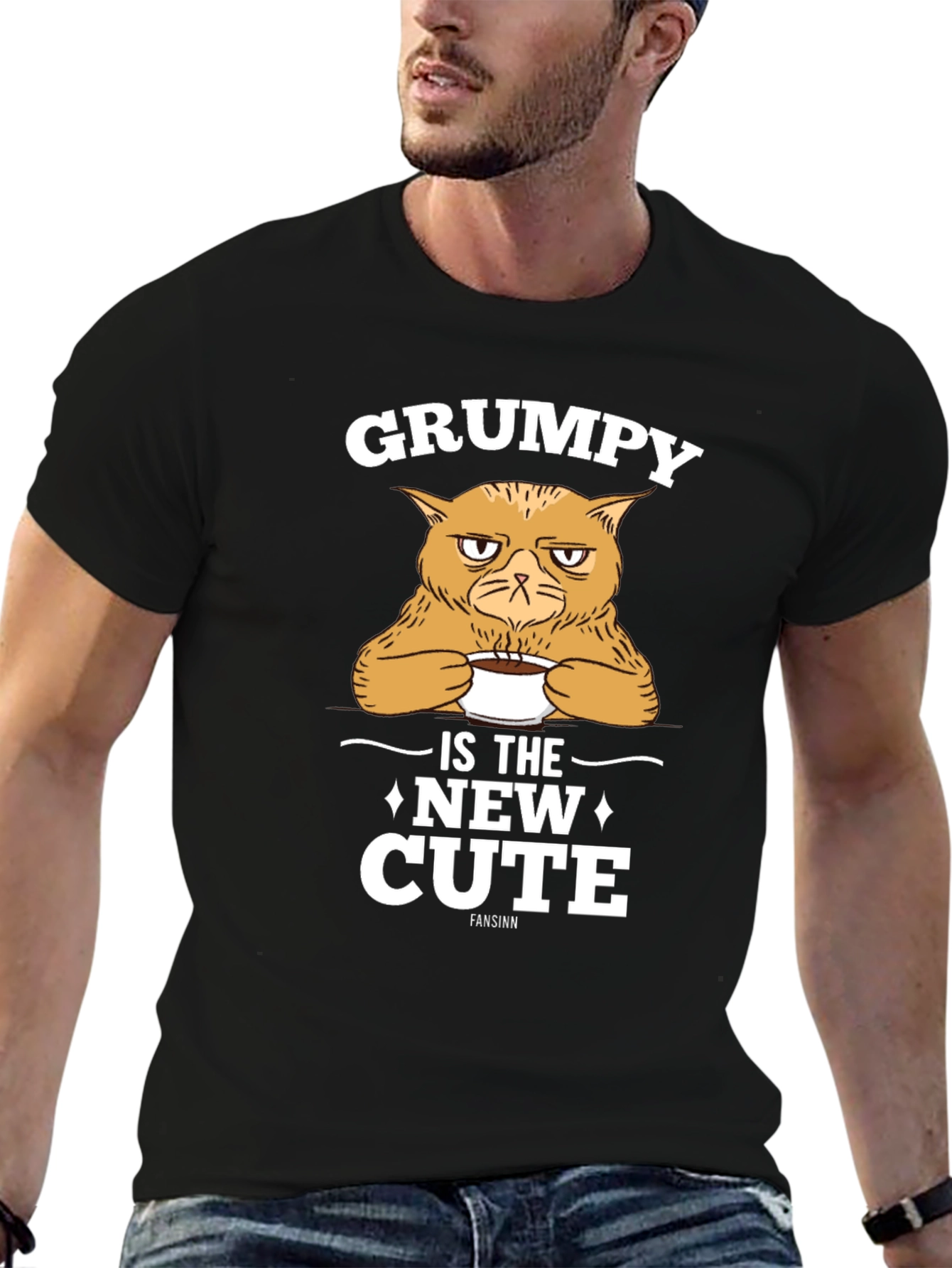Grumpy Cat T-Shirt - New Cute Black Tee