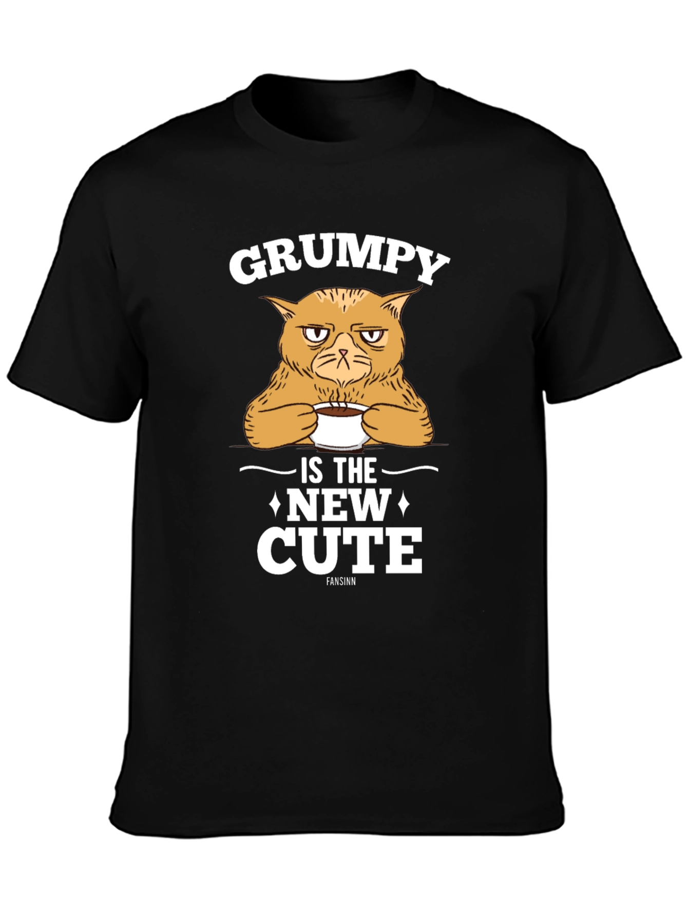 Grumpy Cat T-Shirt - New Cute Black Tee