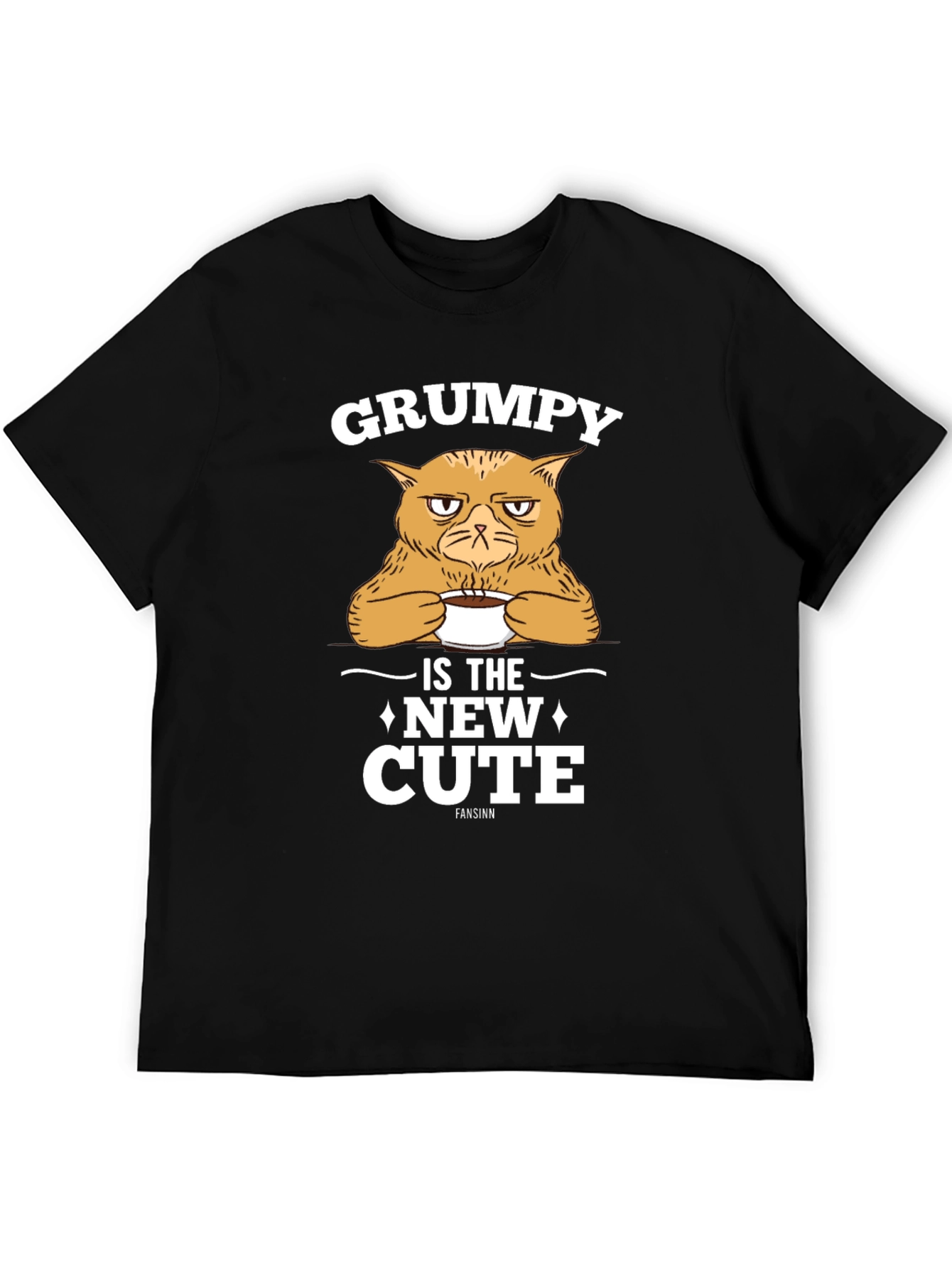 Grumpy Cat T-Shirt - New Cute Black Tee