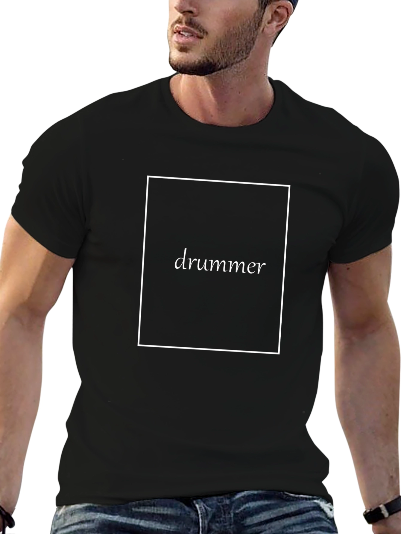 Drummer T-Shirt - Black Cotton Tee