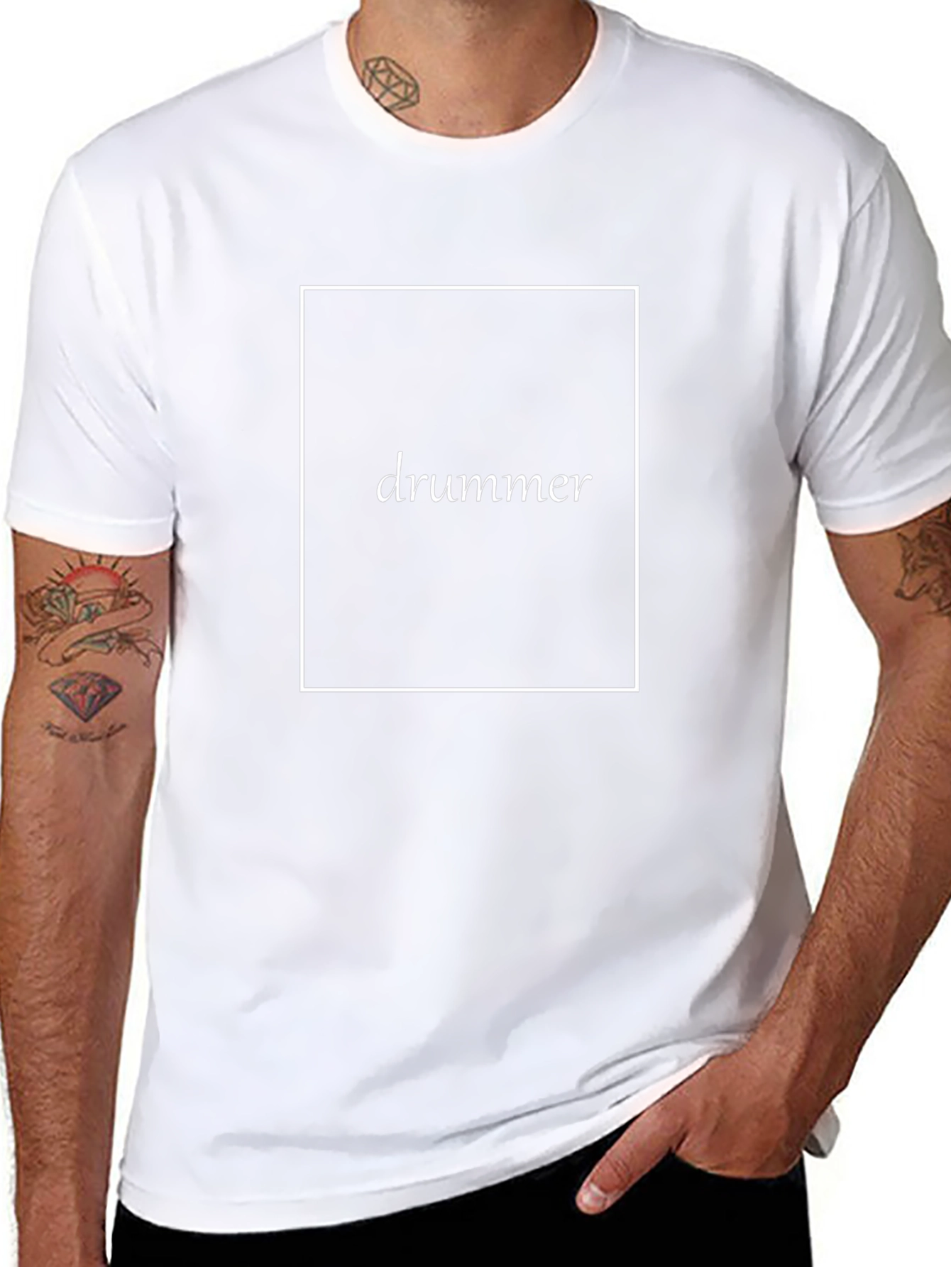Drummer T-Shirt - Black Cotton Tee