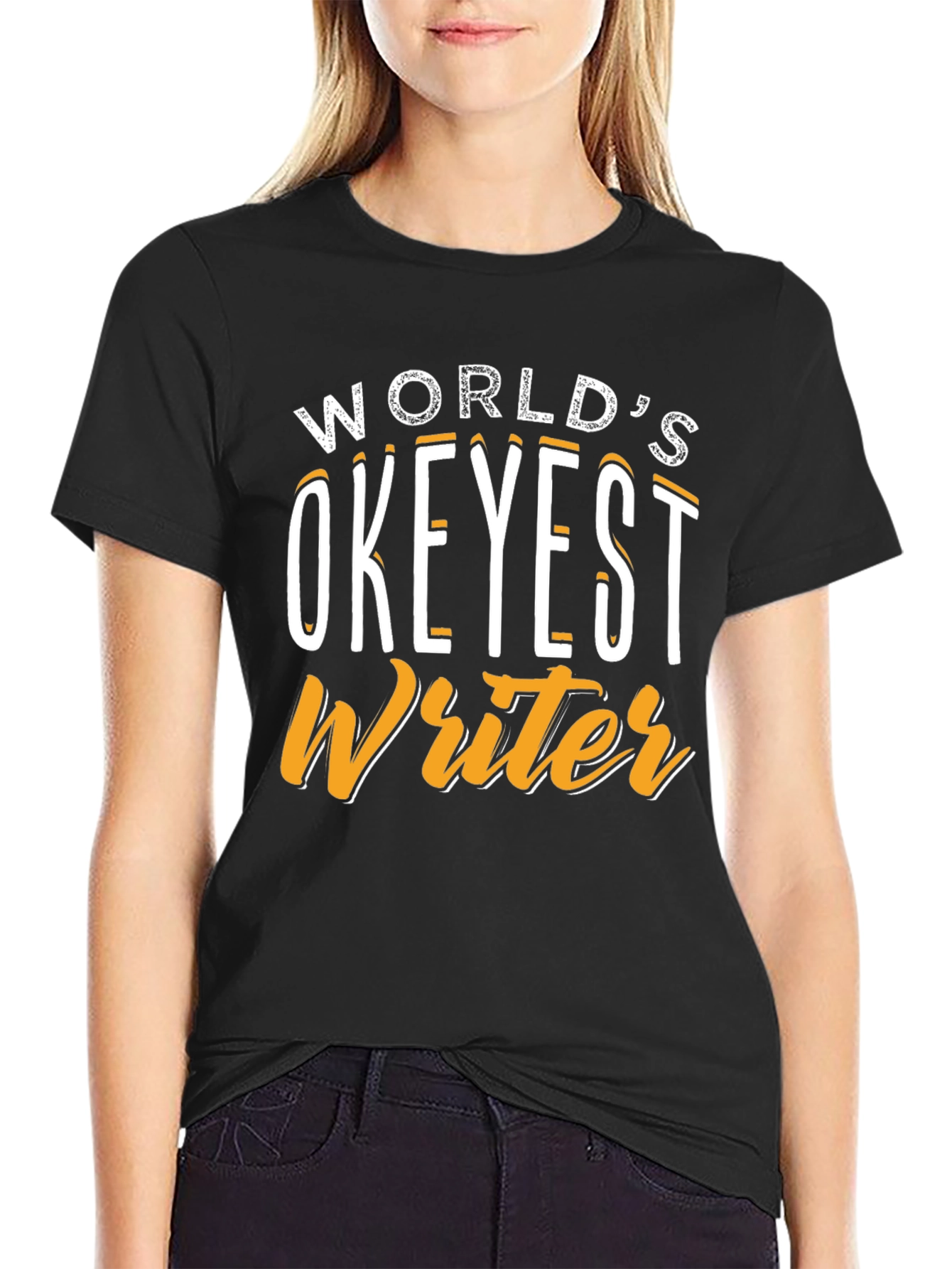 Worlds Okeyest Writer Graphic T-Shirt