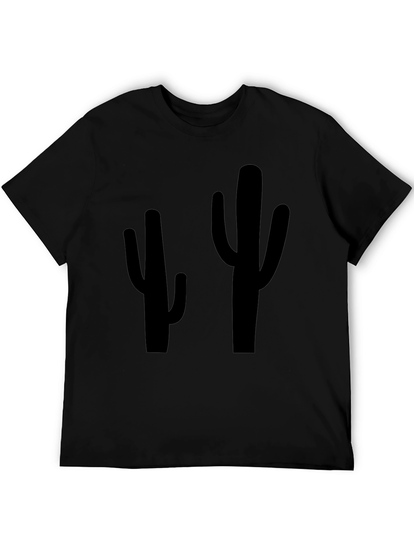 Cactus Graphic Tee - Black Casual Shirt