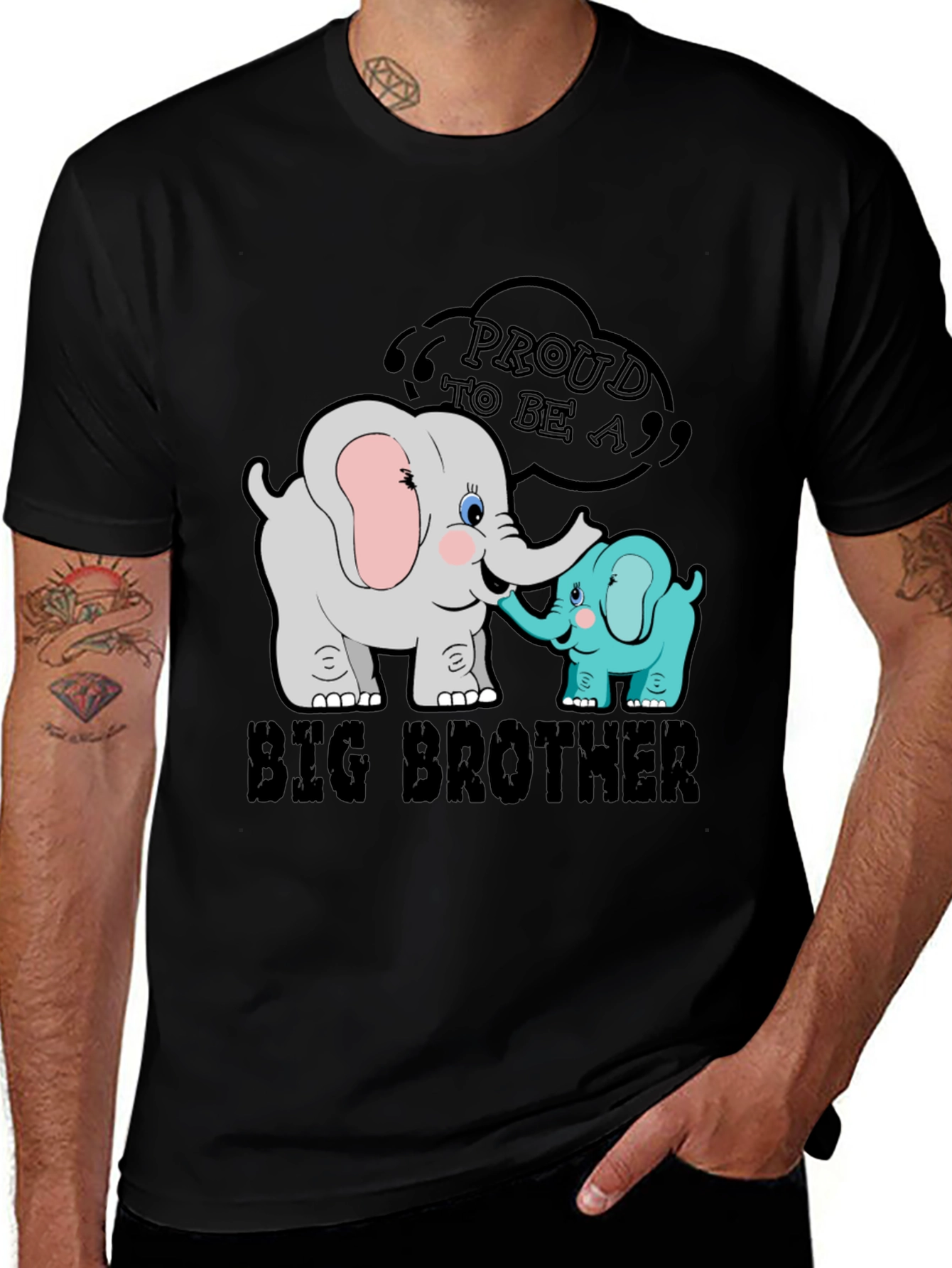 Proud Big Brother Elephant T-Shirt