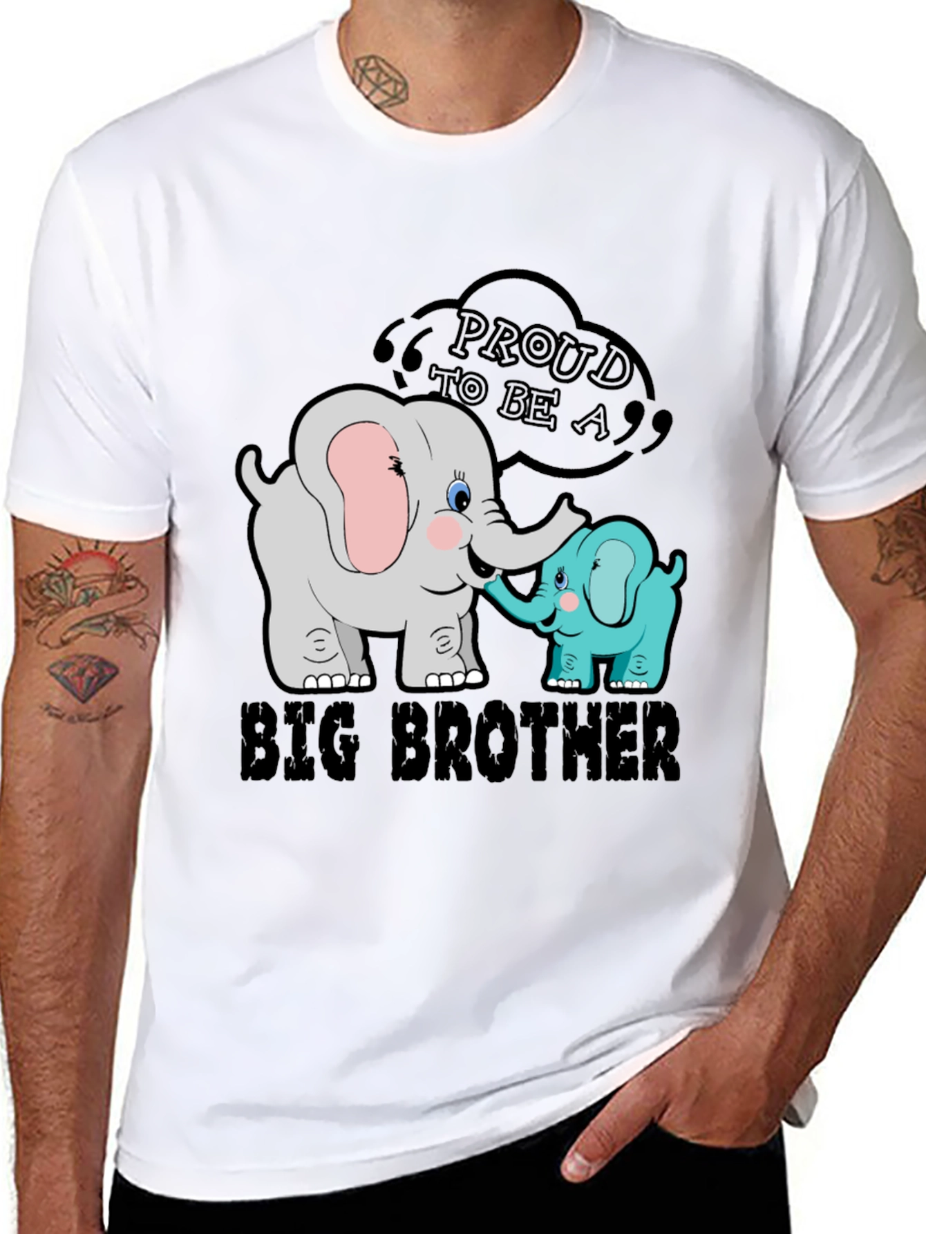 Proud Big Brother Elephant T-Shirt