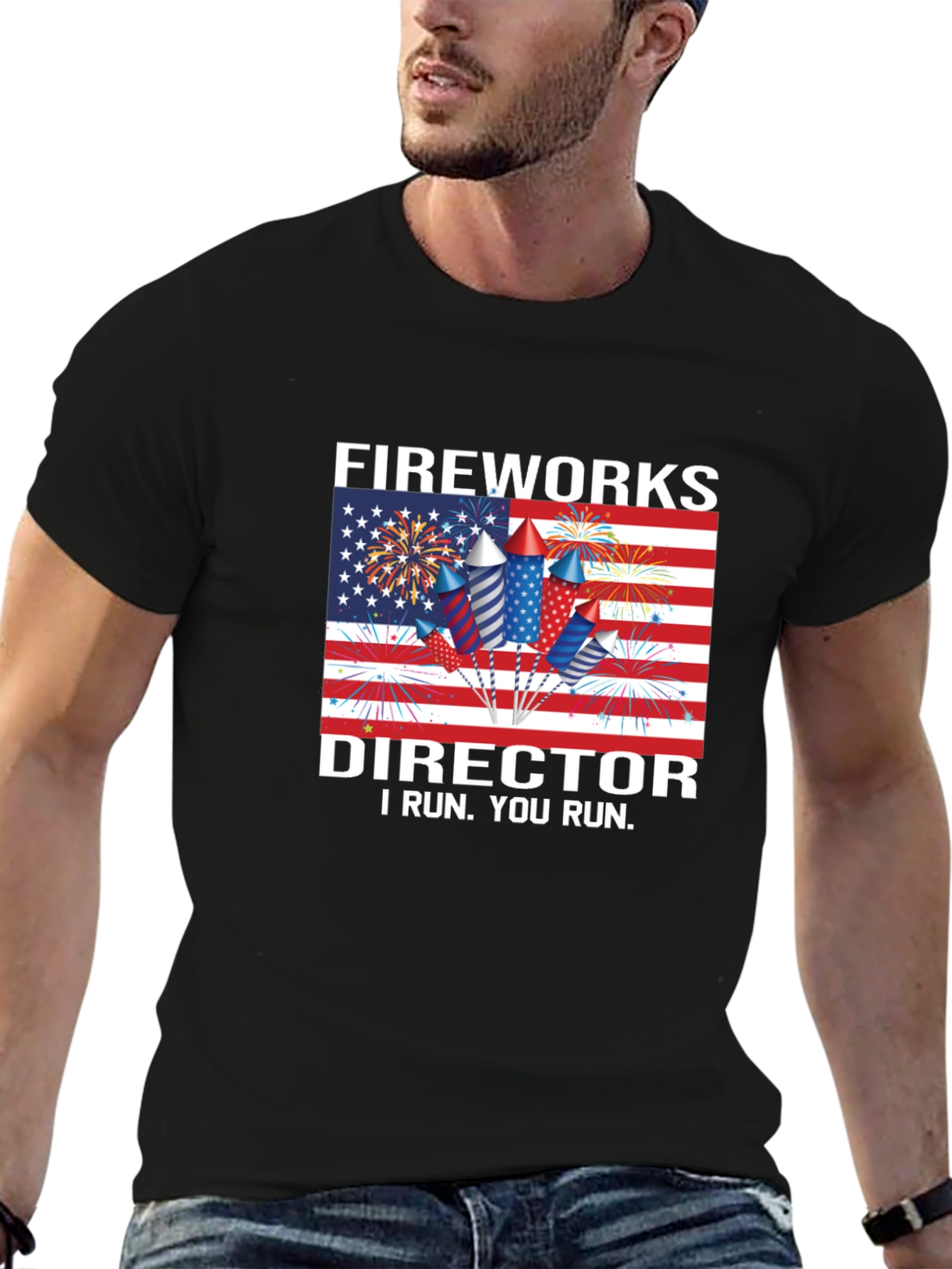 Fireworks Director Patriotic Graphic Tee