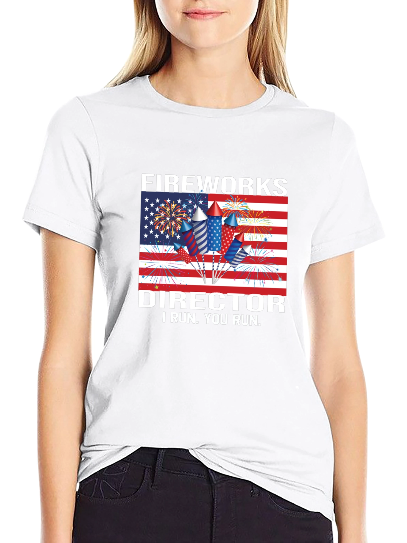 Fireworks Director Patriotic Graphic Tee