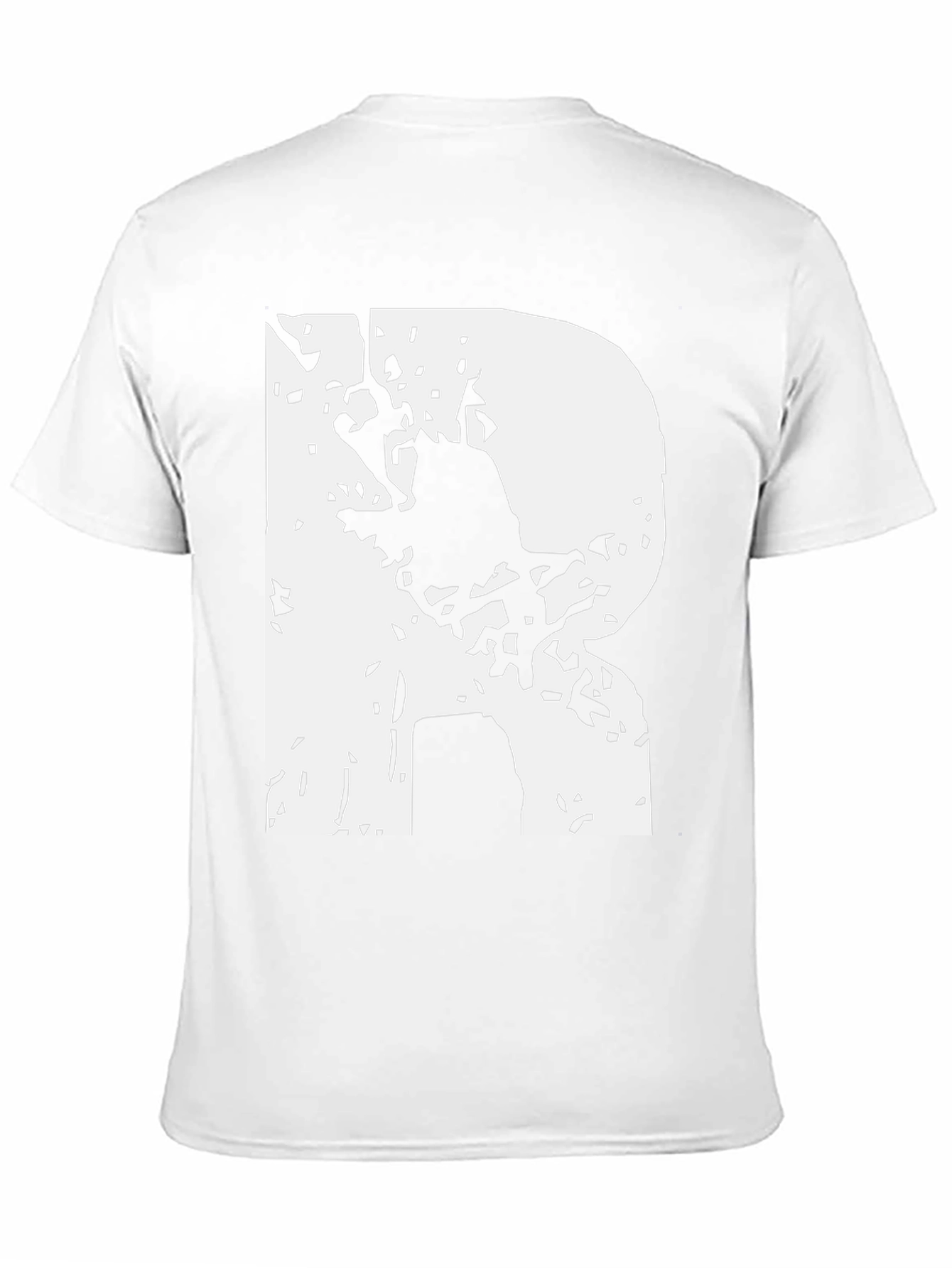 Abstract R Graphic Tee - Black Cotton Blend