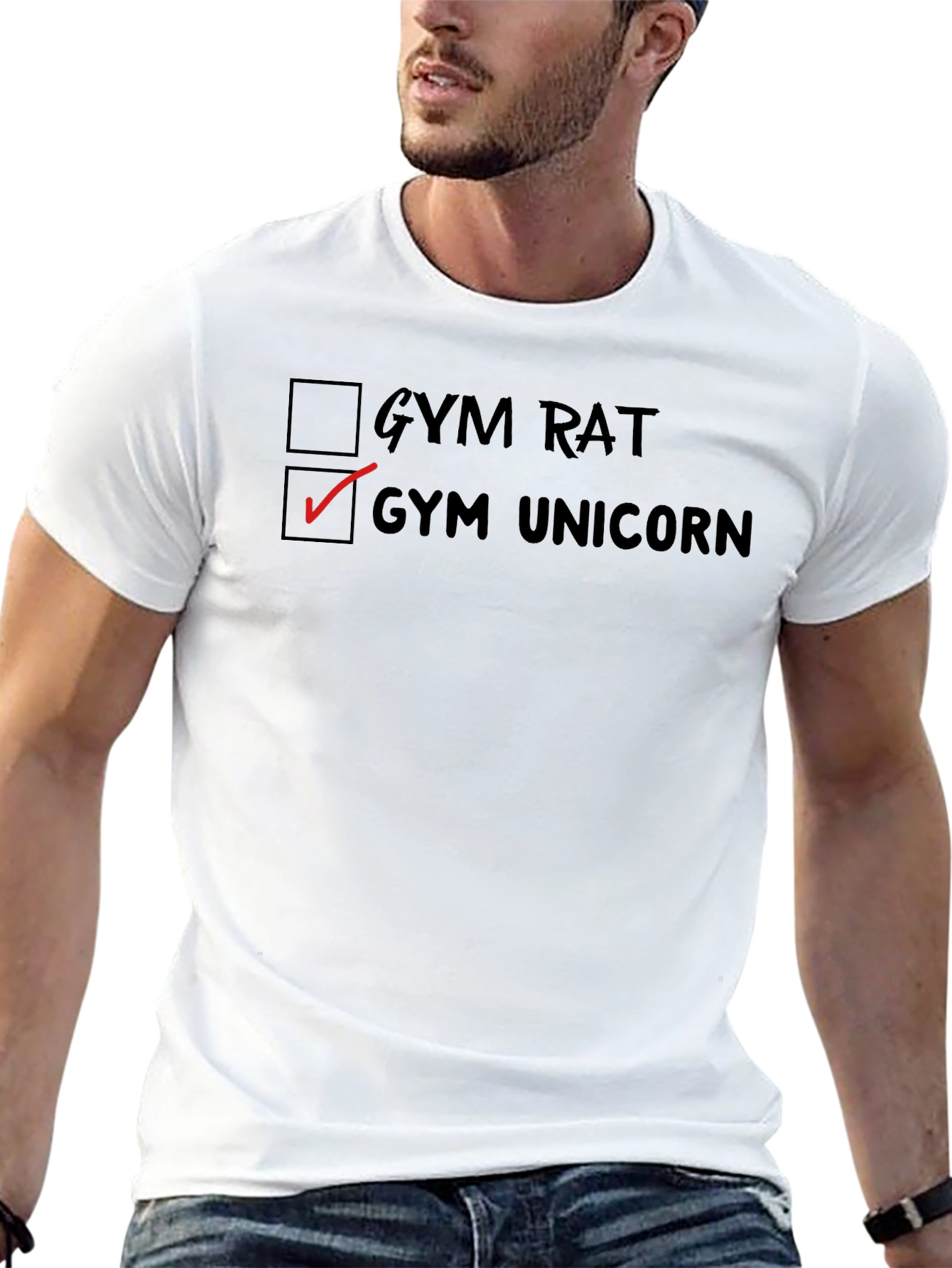 Gym Unicorn Graphic Tee