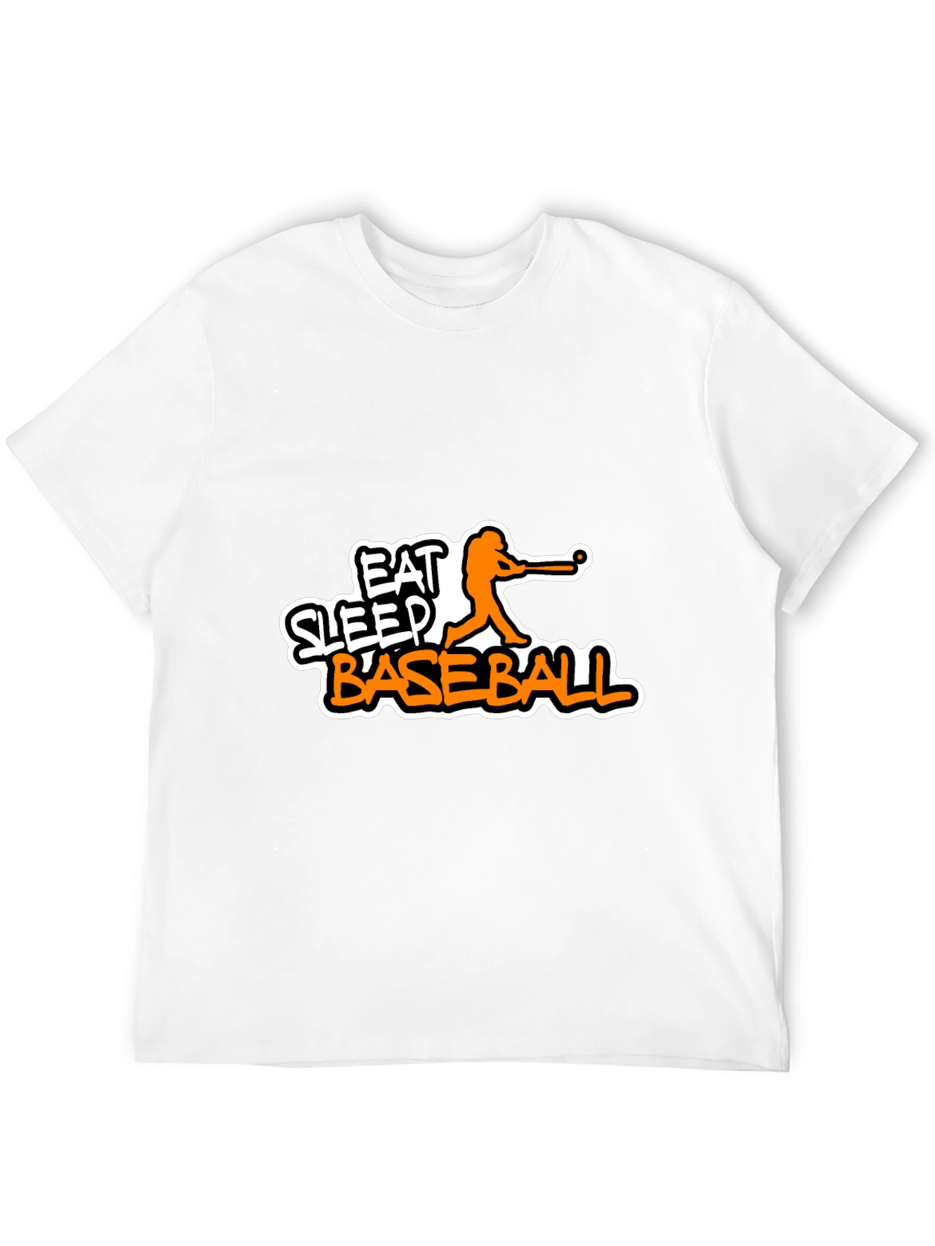 Eat Sleep Baseball Black Graphic Tee